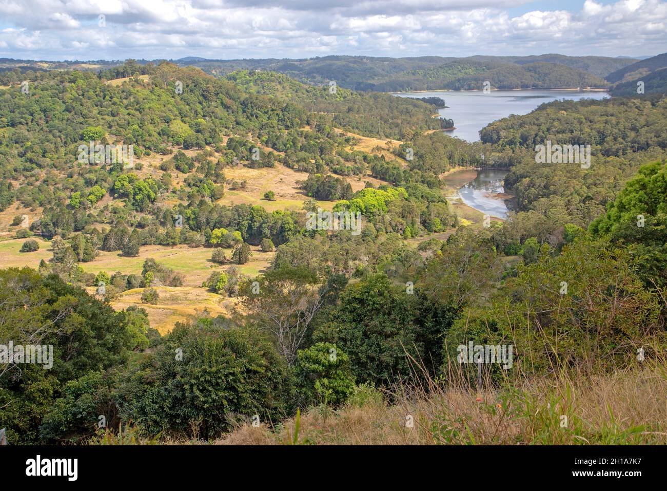 Lake Baroon et Blackall Range Banque D'Images