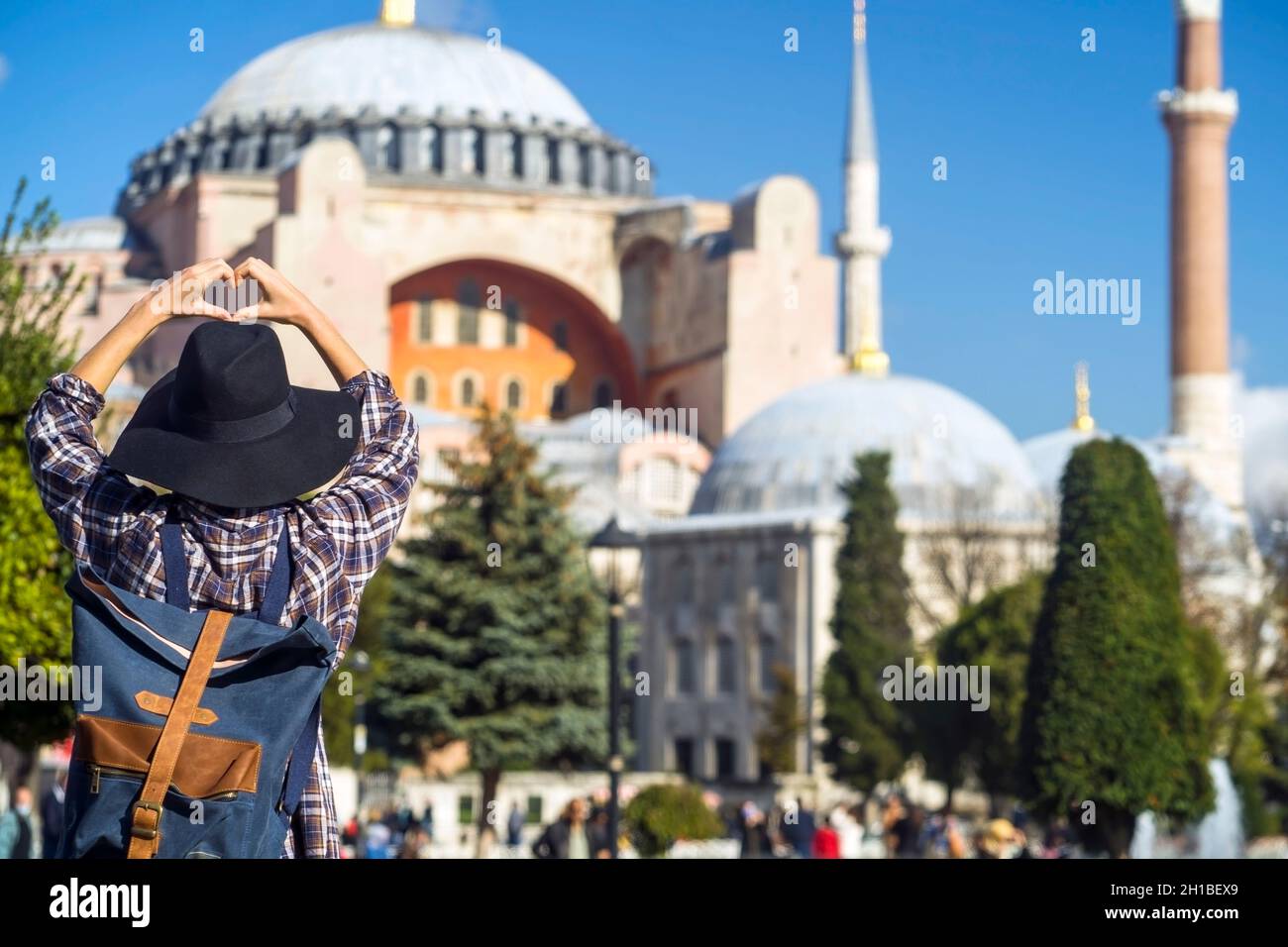 Tourisme à Istanbul, Turquie. Banque D'Images