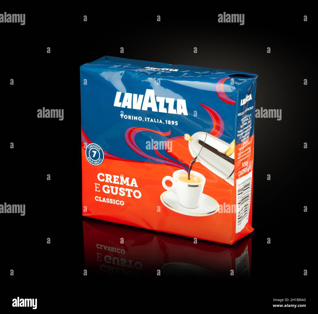 Café moulu LAVAZZA : les 2 paquets de 250 g à Prix Carrefour