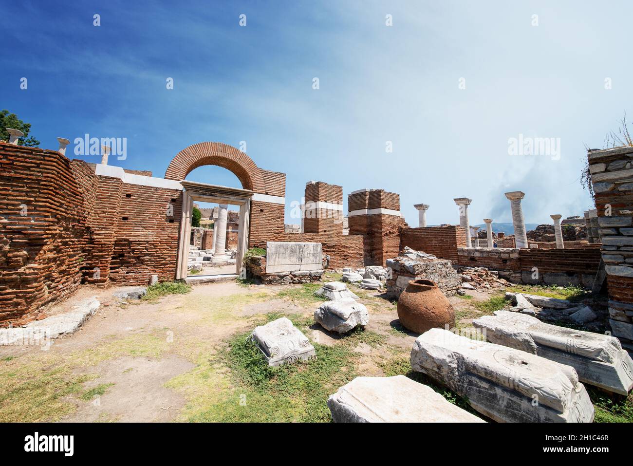 Ruines de la ville antique d'Éphèse.Selcuk, Izmir, Turquie. Banque D'Images
