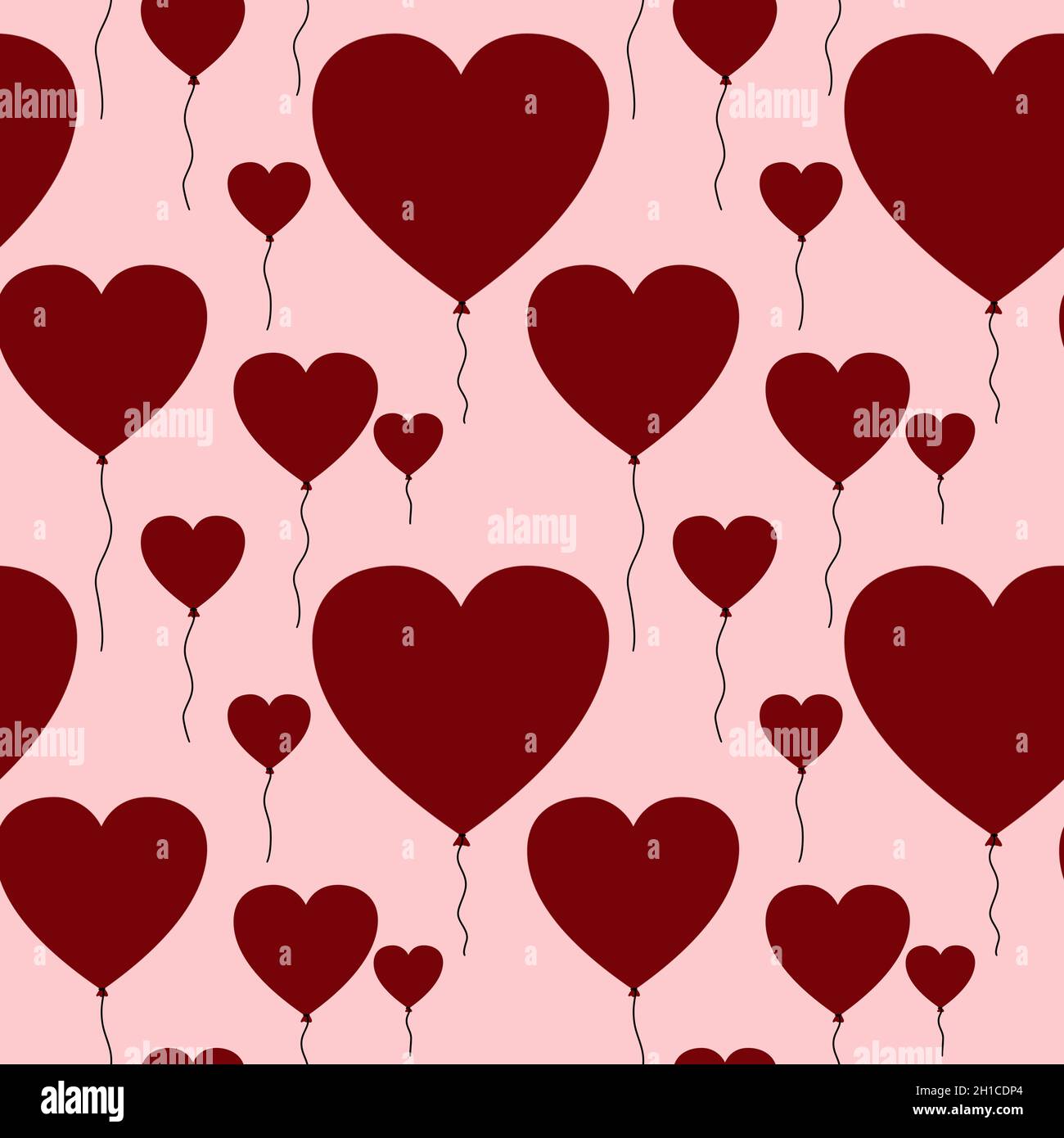 Ballon Joyeuse Saint Valentin forme coeur noir rose motif coeur