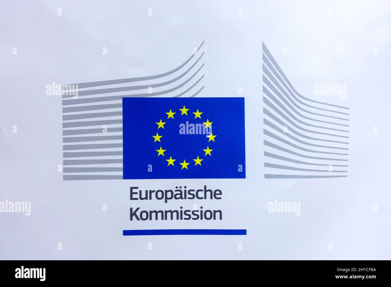 Logo de la Commission européenne Banque D'Images