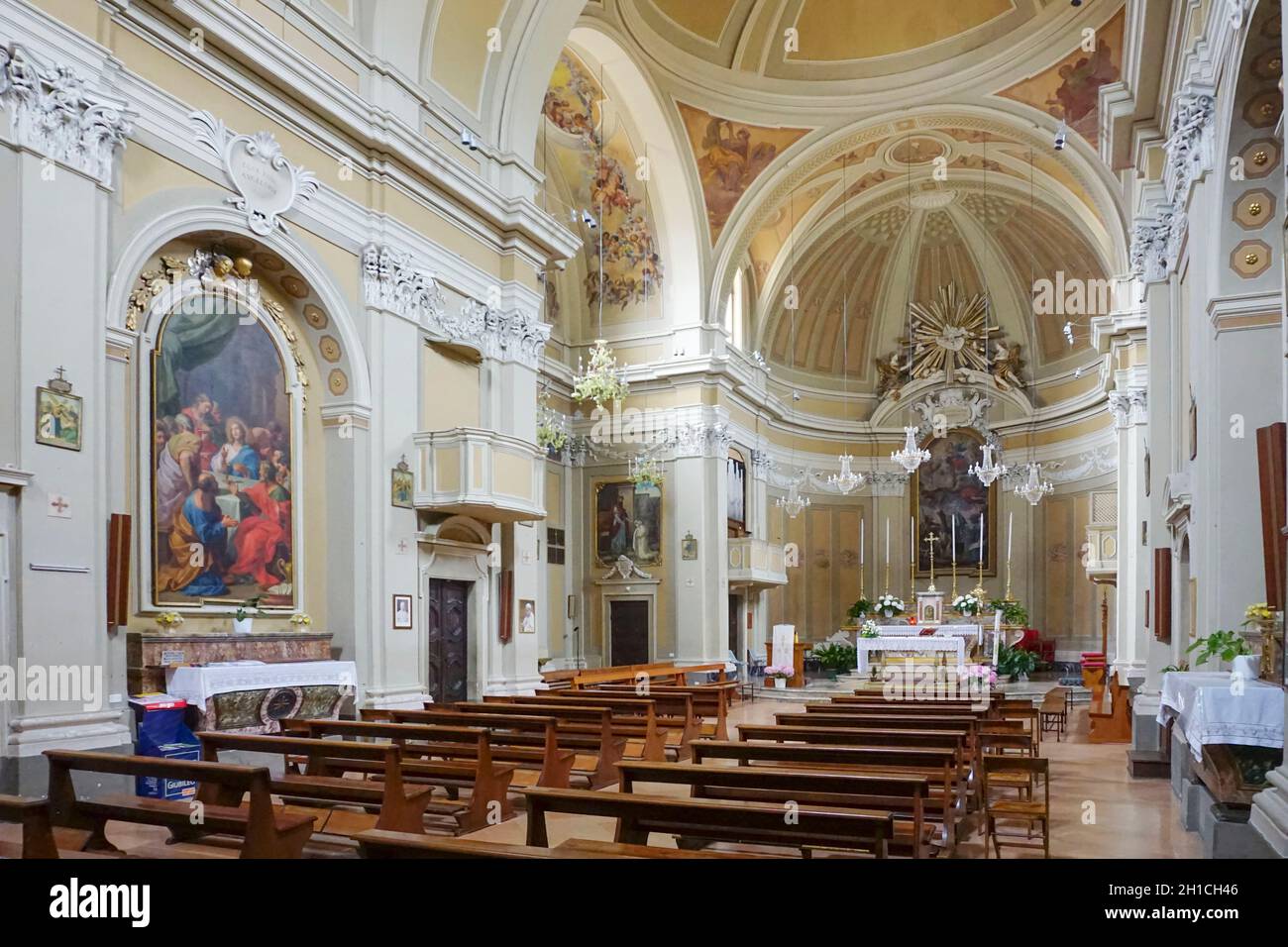 Eglise San Nicolo di Bari, Sirolo, Marche, Italie, Europe Banque D'Images