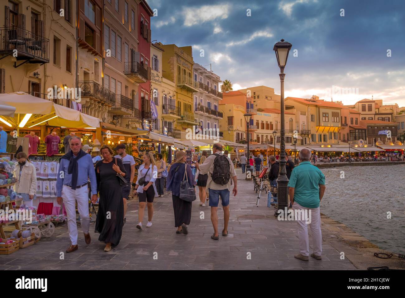 Venezianischer Hafen, la Canée, Kreta, Griechenland Banque D'Images