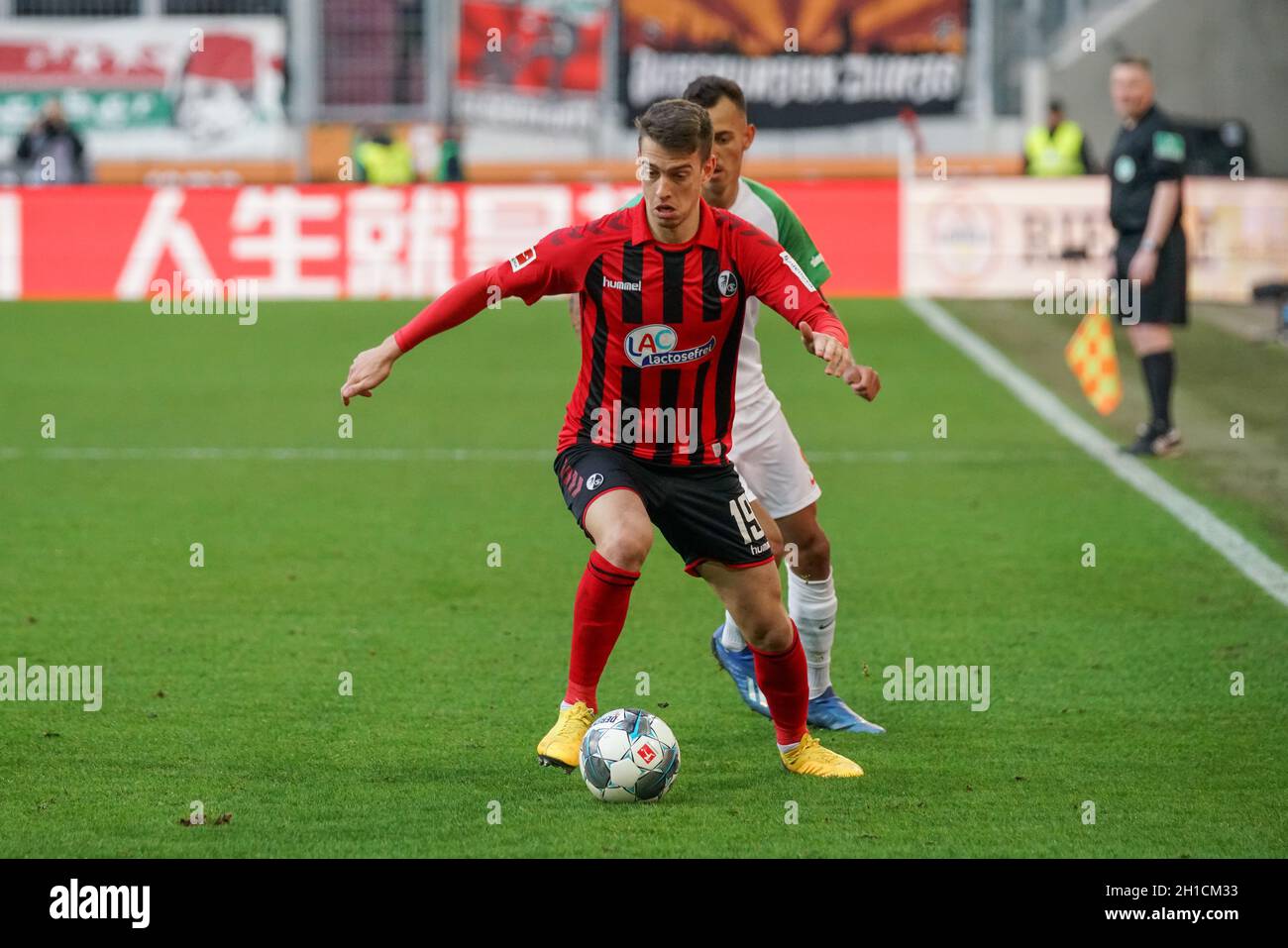 Torschuetze, Torschütze Janik Haberer (Fribourg), 1.BL: 19-20: 22.Sptg.FC AUGSBURG - SC FREIBURG LA RÉGLEMENTATION DFL INTERDIT TOUTE UTILISATION DE LA PHOTOGRAPHIE Banque D'Images