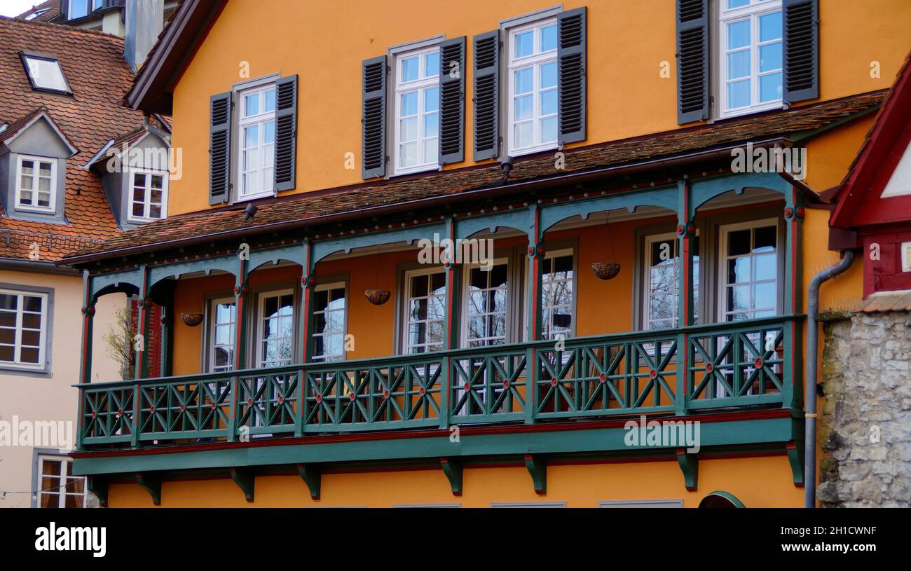 Belles vieilles maisons historiques dans Schwabisch Hall en Allemagne Banque D'Images