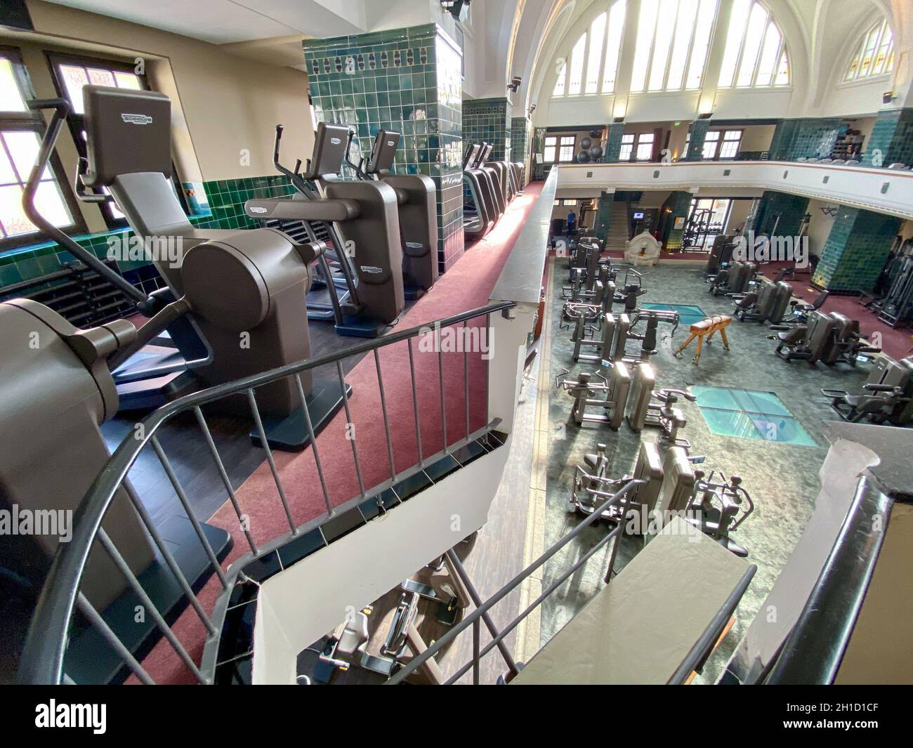 Aktuelles; 15.03.2020, Koeln; Symbolfoto, Symbolbild eines leeren Fitness-Studio, Sport und Health Club mit Sportgeräten in Koeln Banque D'Images