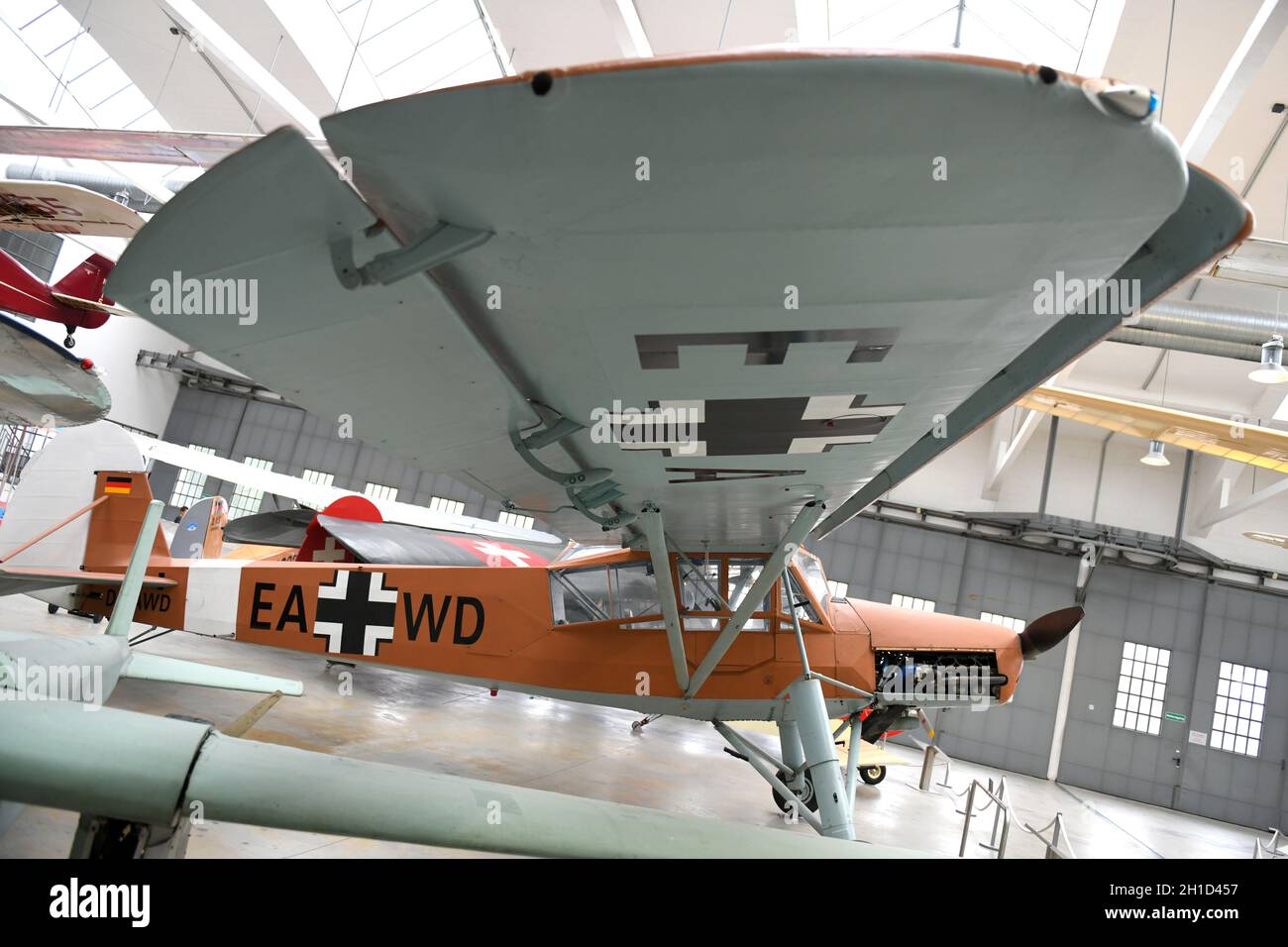 Flugwerft Schleißheim ist der Name eines technischen Musées.Es ist Außenstelle des Deutschen Museums in der Münchner Nachbargemeinde Oberschleißheim Banque D'Images