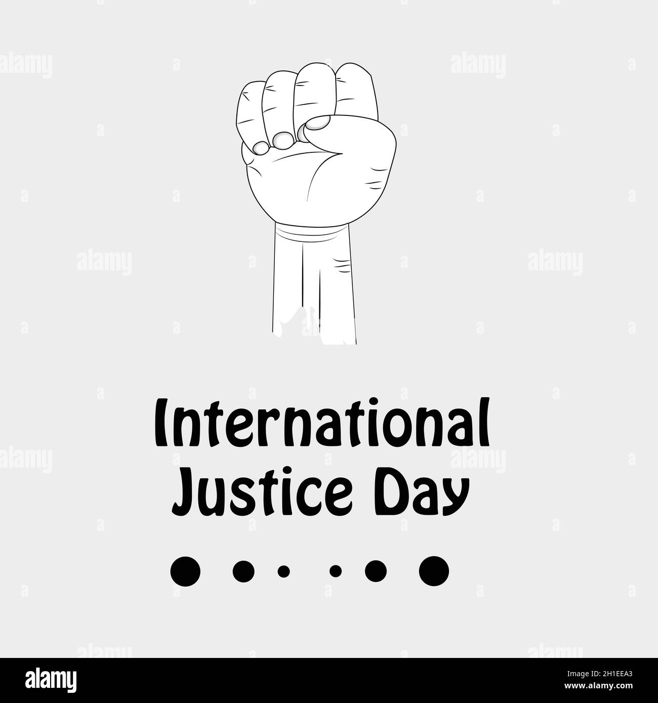 Journée internationale de la justice Illustration de Vecteur