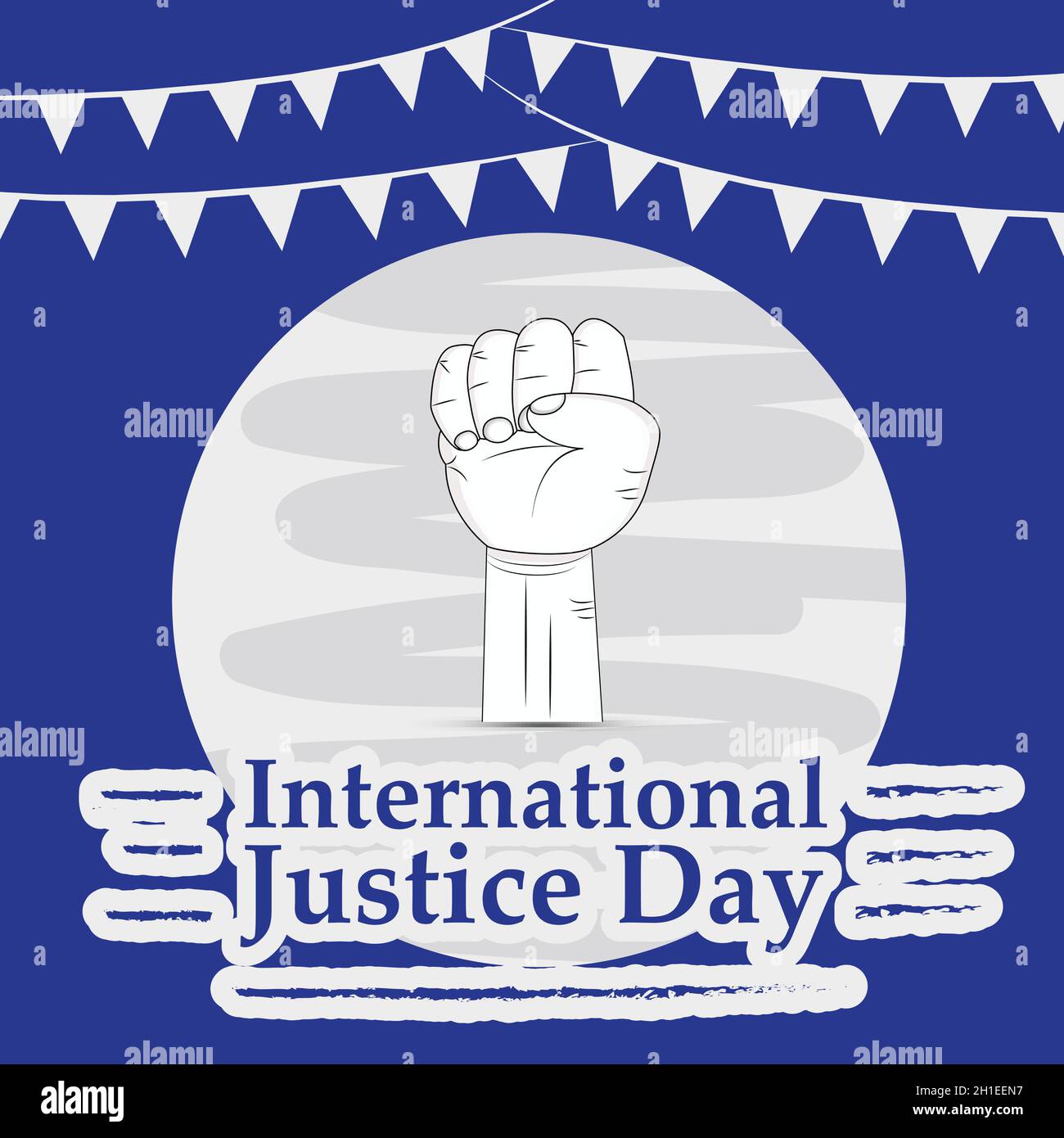 Journée internationale de la justice Illustration de Vecteur