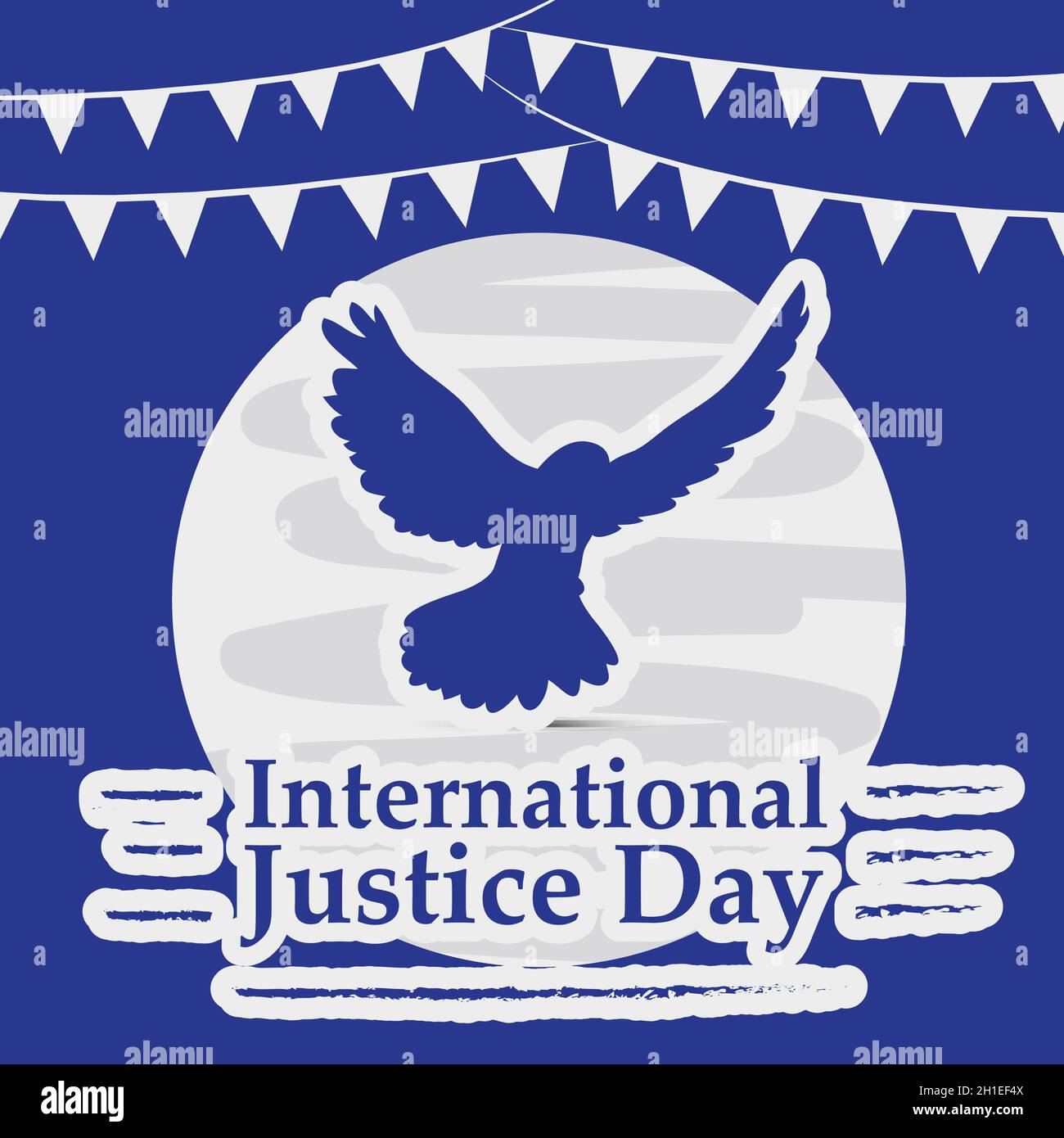 Journée internationale de la justice Illustration de Vecteur