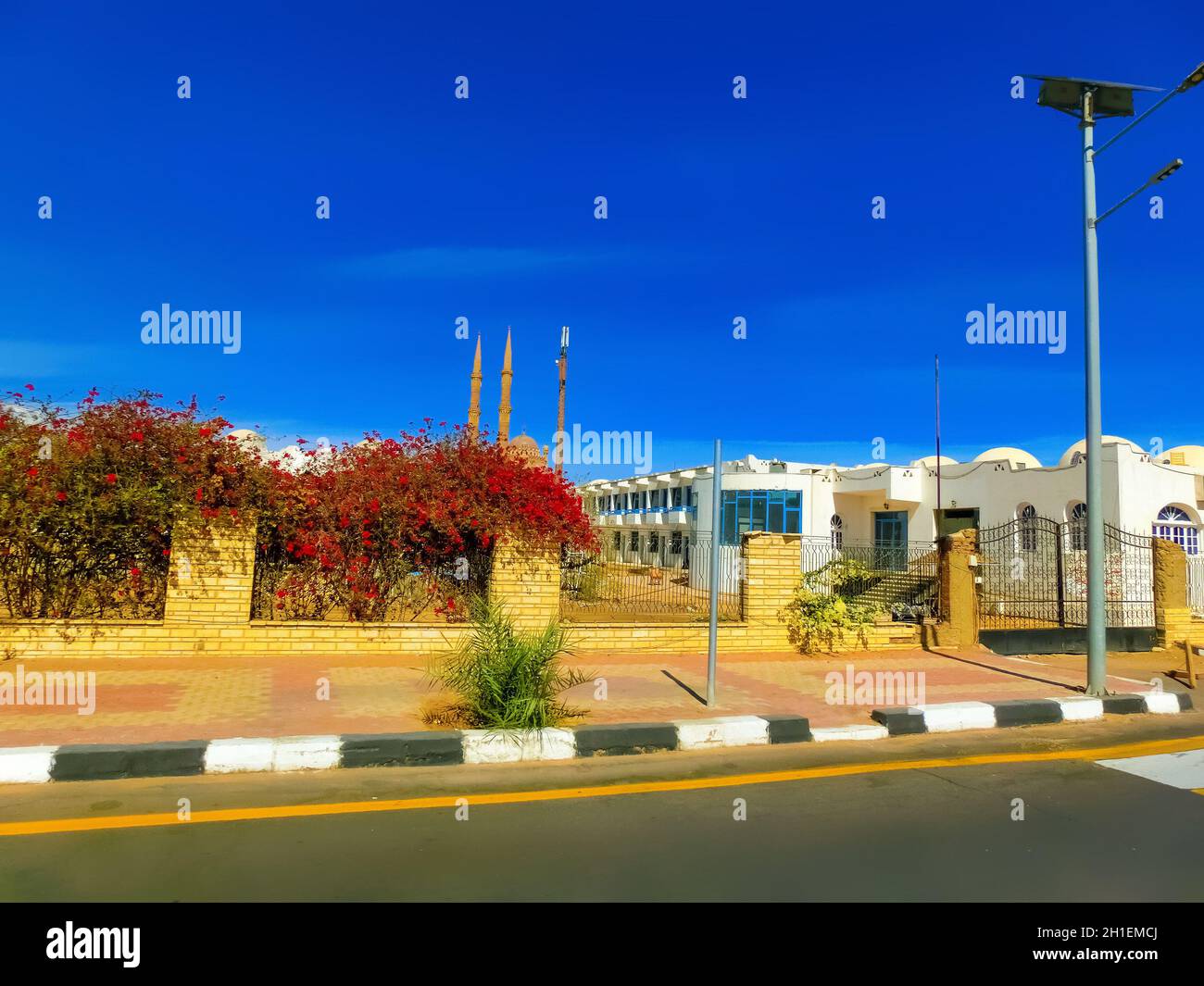 La rue à l'ancien marché à Sharm El Sheikh à l'Egypte Banque D'Images
