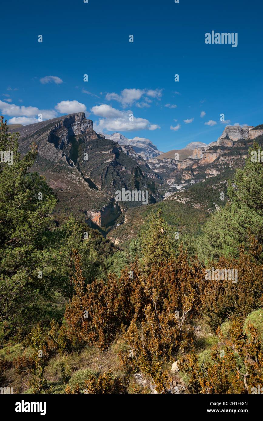 Canyon Anisclo à Huesca, Aragon Pyrénées, Espagne. Banque D'Images