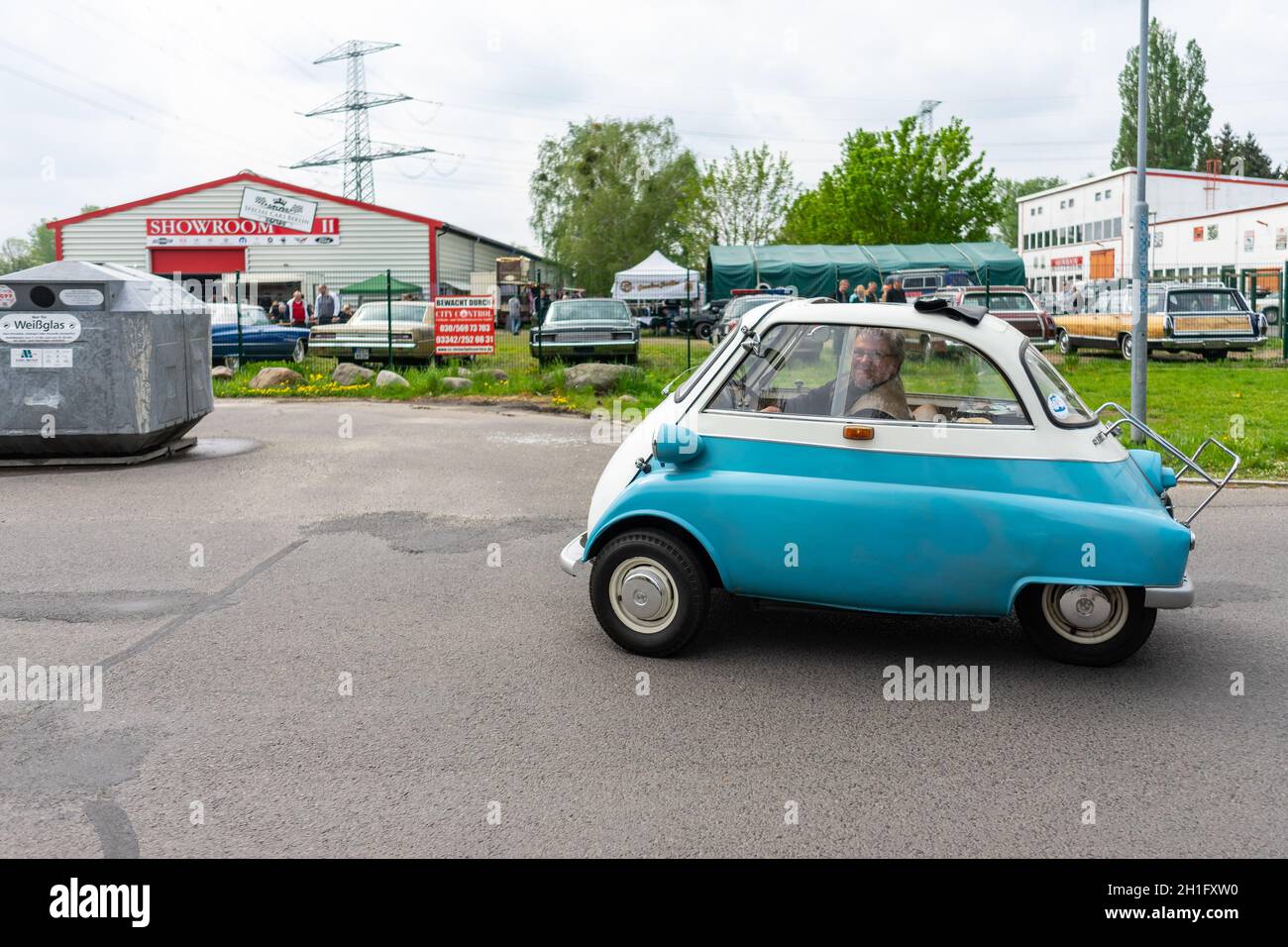 BERLIN - 27 avril 2019 : Microcars BMW Isetta 300. Banque D'Images