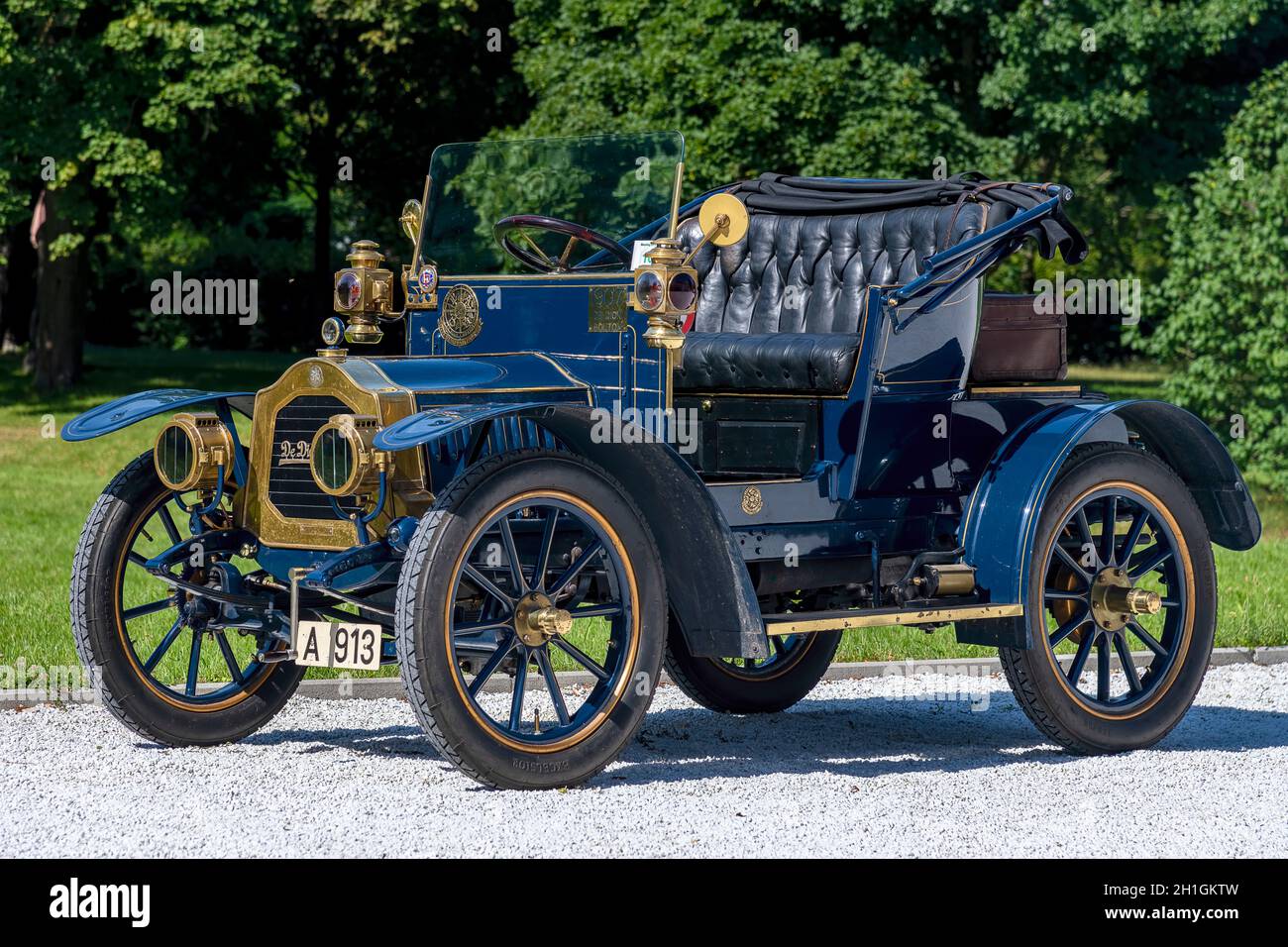 Oldtimer de Dion Bouton au, Baujahr 1907, 1 Zylinder, Hubraum 942 ccm, Leistung 8 PS,max 50 km/h auf ebener Strecke, max 9-10 % Steigung, 3 Gang, an Banque D'Images