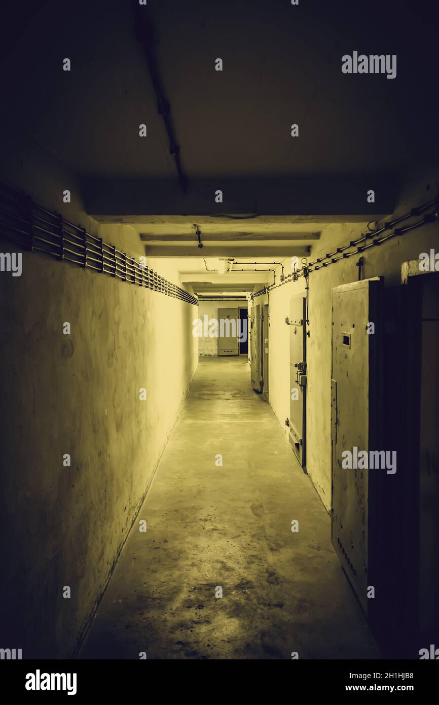 Ancienne prison avec cellules, détail de la criminalité et la justice Banque D'Images