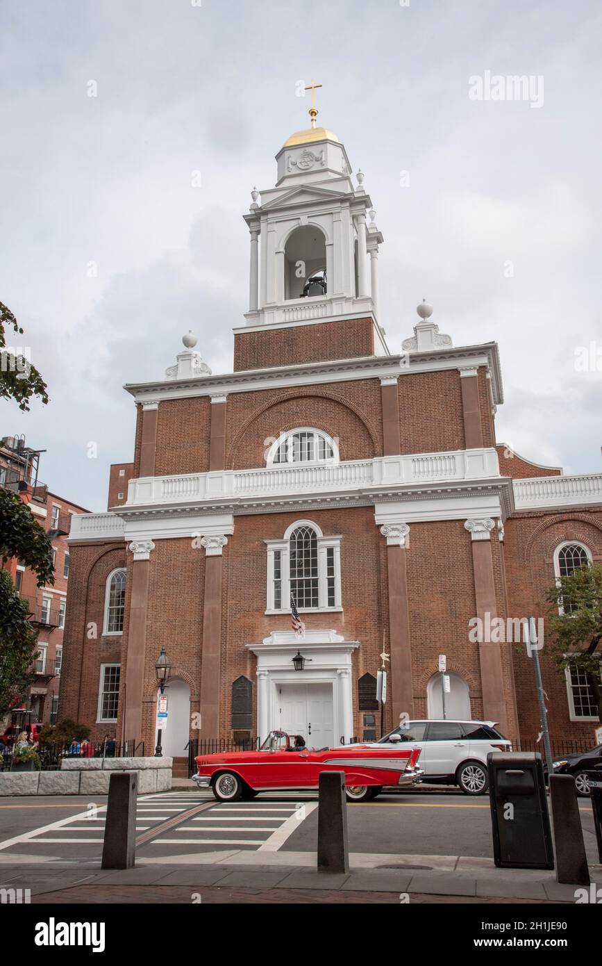 Église Saint Stephen's dans le nord de Boston. Banque D'Images