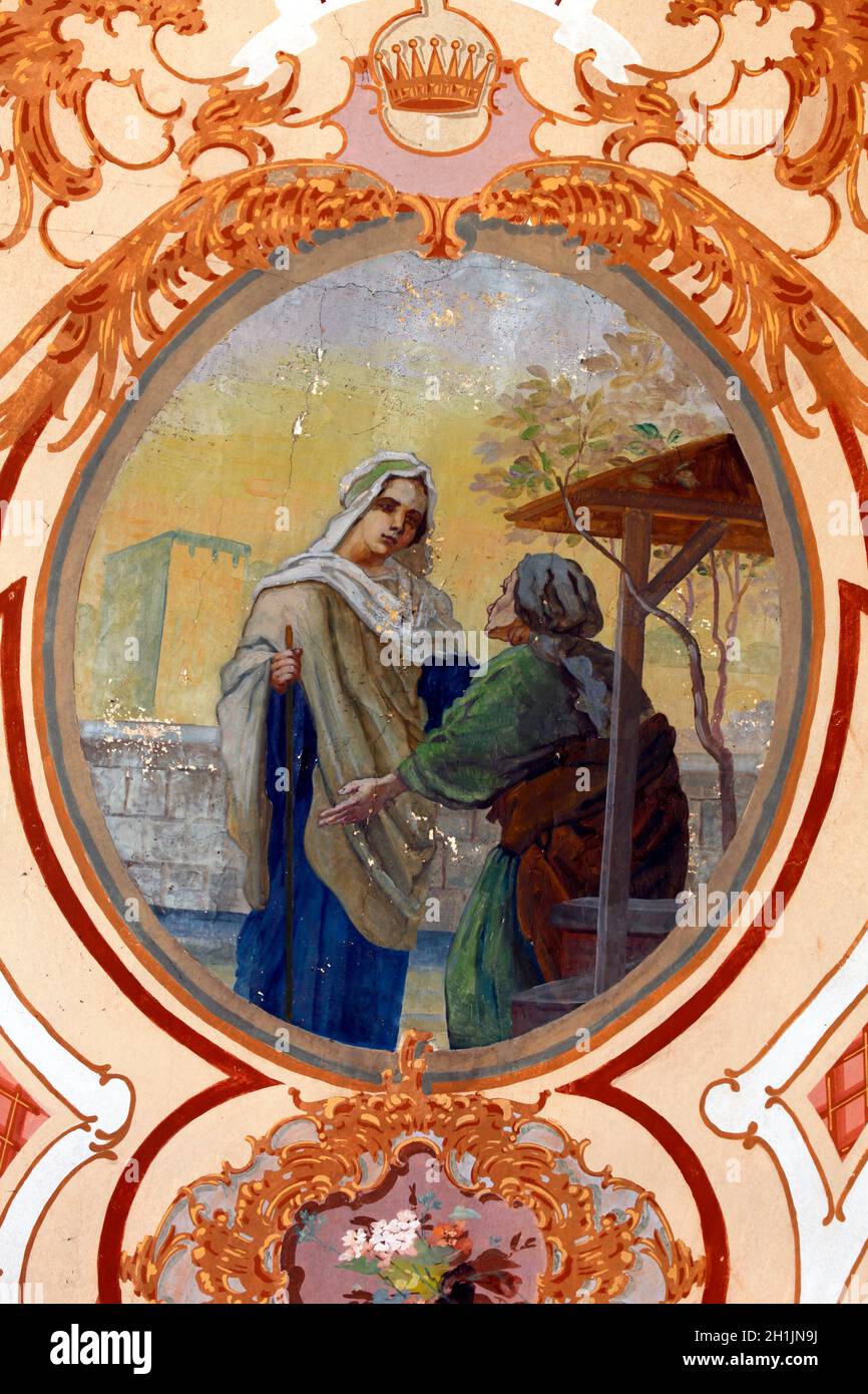 Chapelle de la visitation de la vierge marie Banque de photographies et