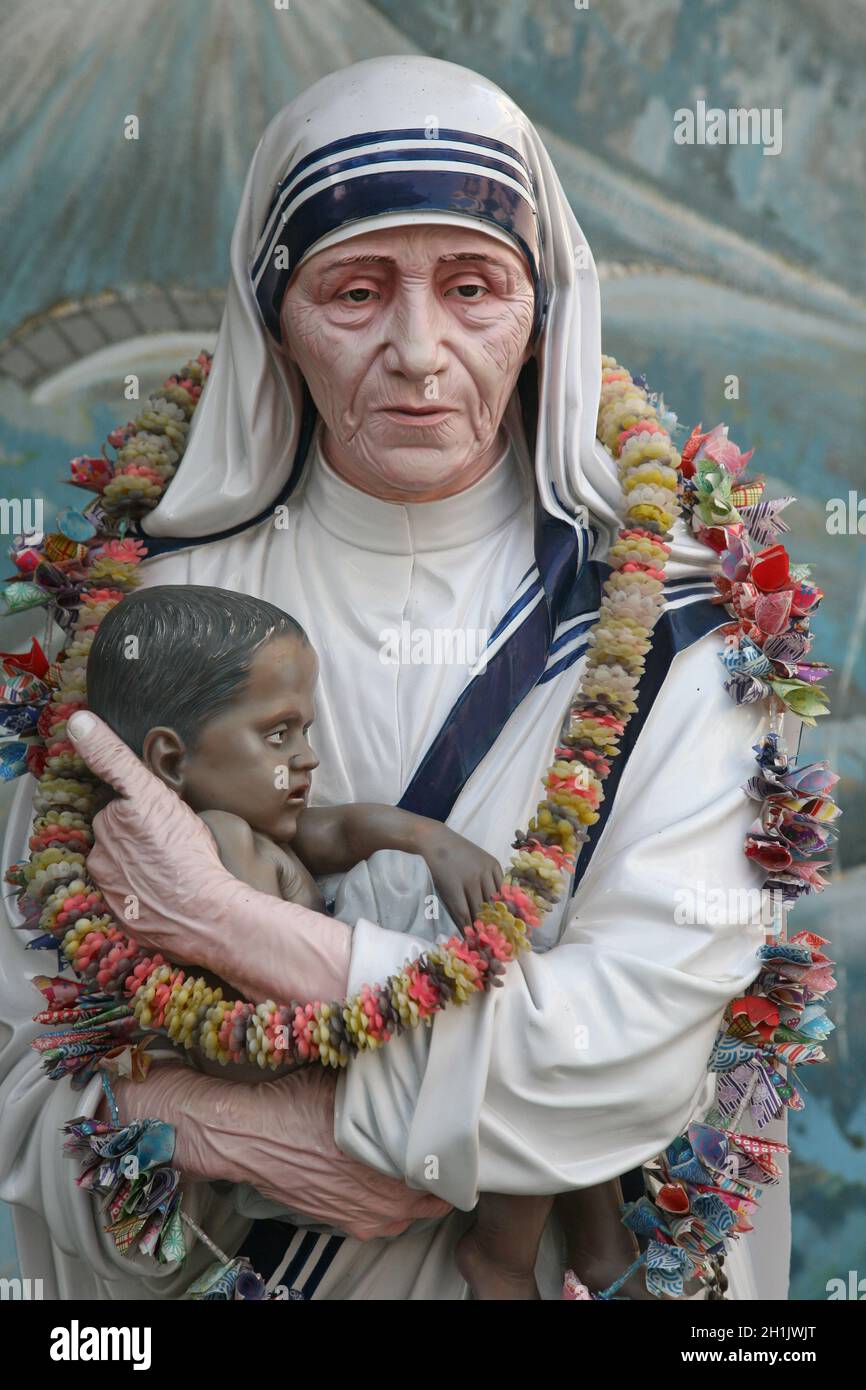 Statue de Mère Teresa de Calcutta, Prem Dan Banque D'Images