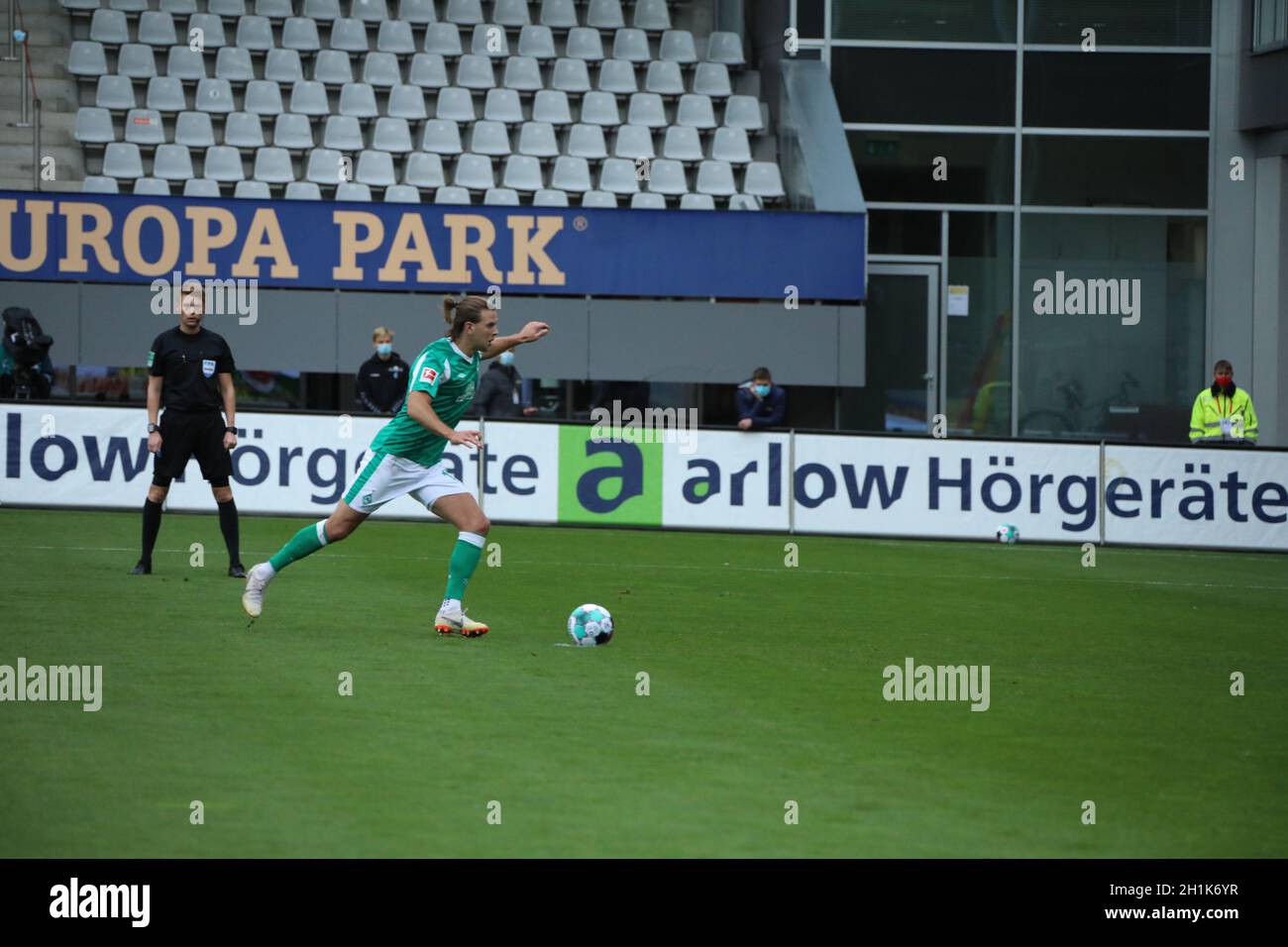 Niclas Füllkrug (SV Werder Bremen) beim Strafstoss zum 1:1 Ausgleich, 1.FBL: 20-21: 4.Sptg.SC Freiburg - Werder Brême les RÈGLEMENTS DFL INTERDISENT Banque D'Images