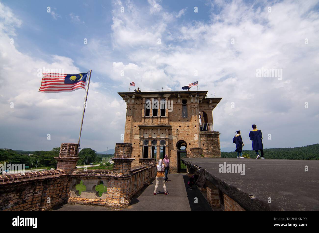 Batu Gajah, Perak/Malaisie - octobre 07 2019: Photo de diplômé au château de Kellie. Banque D'Images