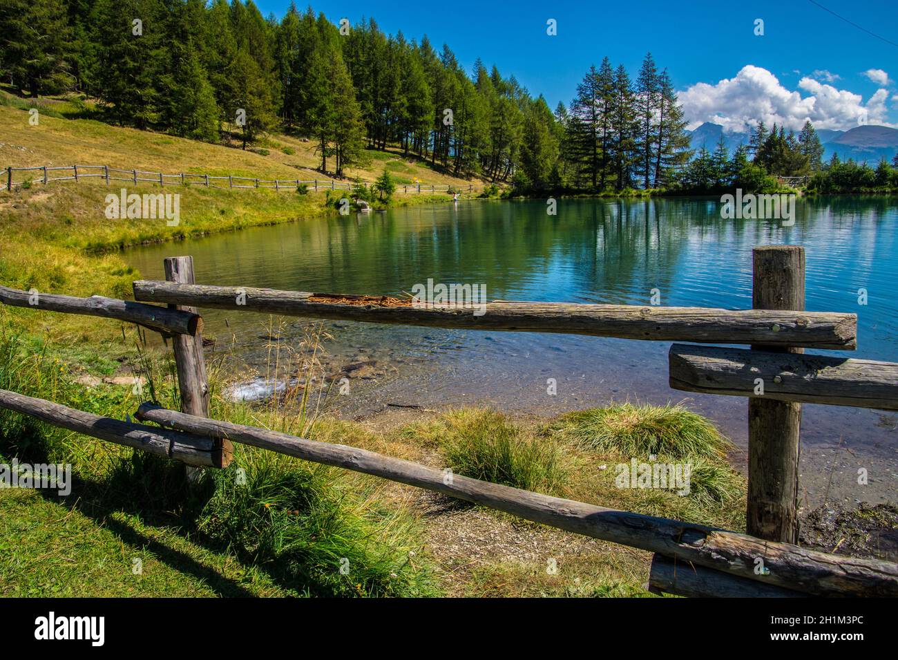 lac de joux en vens à val aoste en italie Banque D'Images