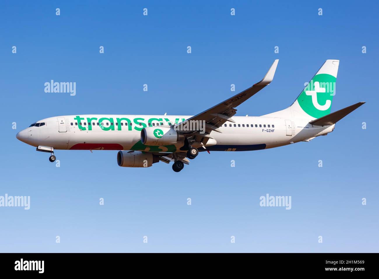 Athènes, Grèce - 21 septembre 2020 : avion Transavia France Boeing 737-800 aéroport d'Athènes en Grèce. Boeing est un fabricant américain d'avions He Banque D'Images