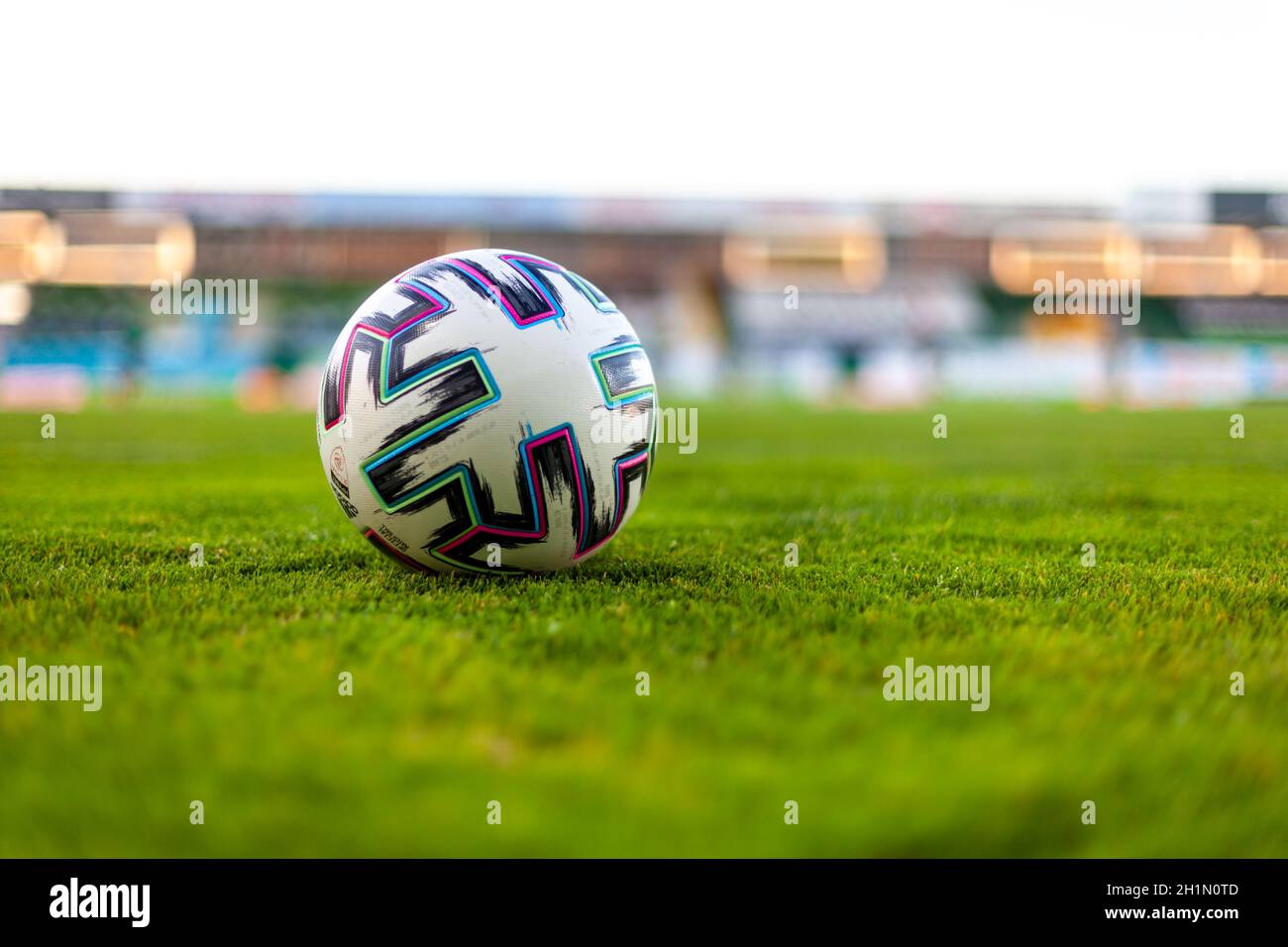 Ried, Autriche - 31 juillet 2020. Ballon de football officiel. Banque D'Images