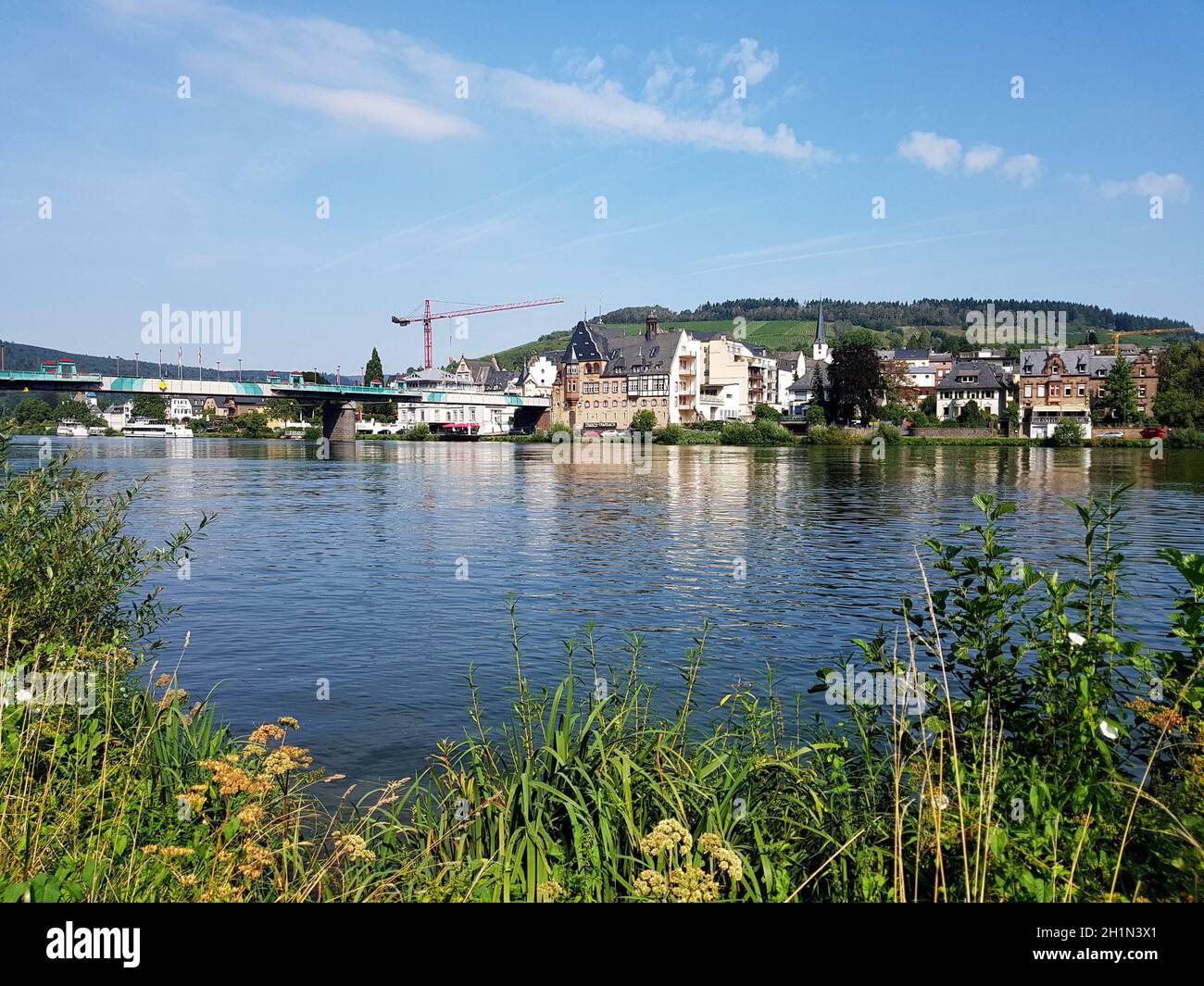 Traben-Trarbach ist eine Stadt an der Mittelmosel im Landkreis Bernkastel-Wittlich, Rheinland-Pfalz. Traben-Trarbach est une ville sur la moyenne Moselle i Banque D'Images