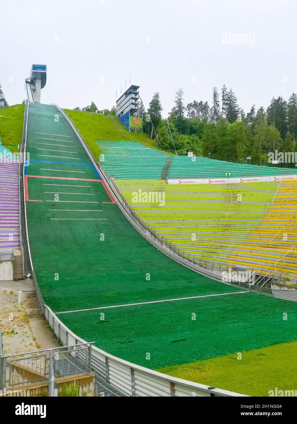 Saut à ski de Bergisel, Innsbruck, Autriche Banque D'Images