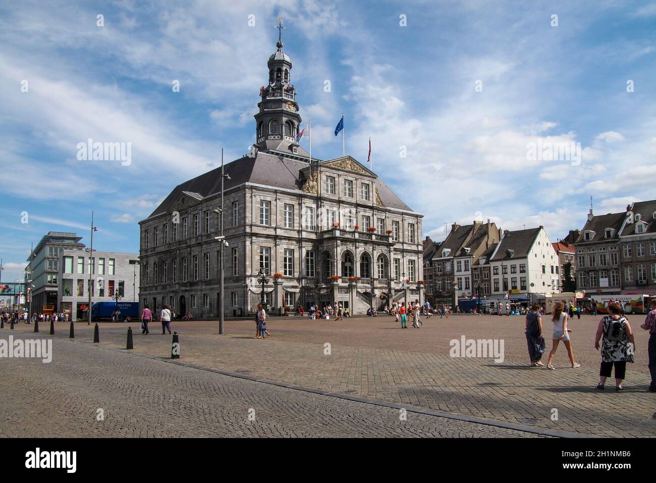 Maastricht Stadthuis sur la Markt Banque D'Images