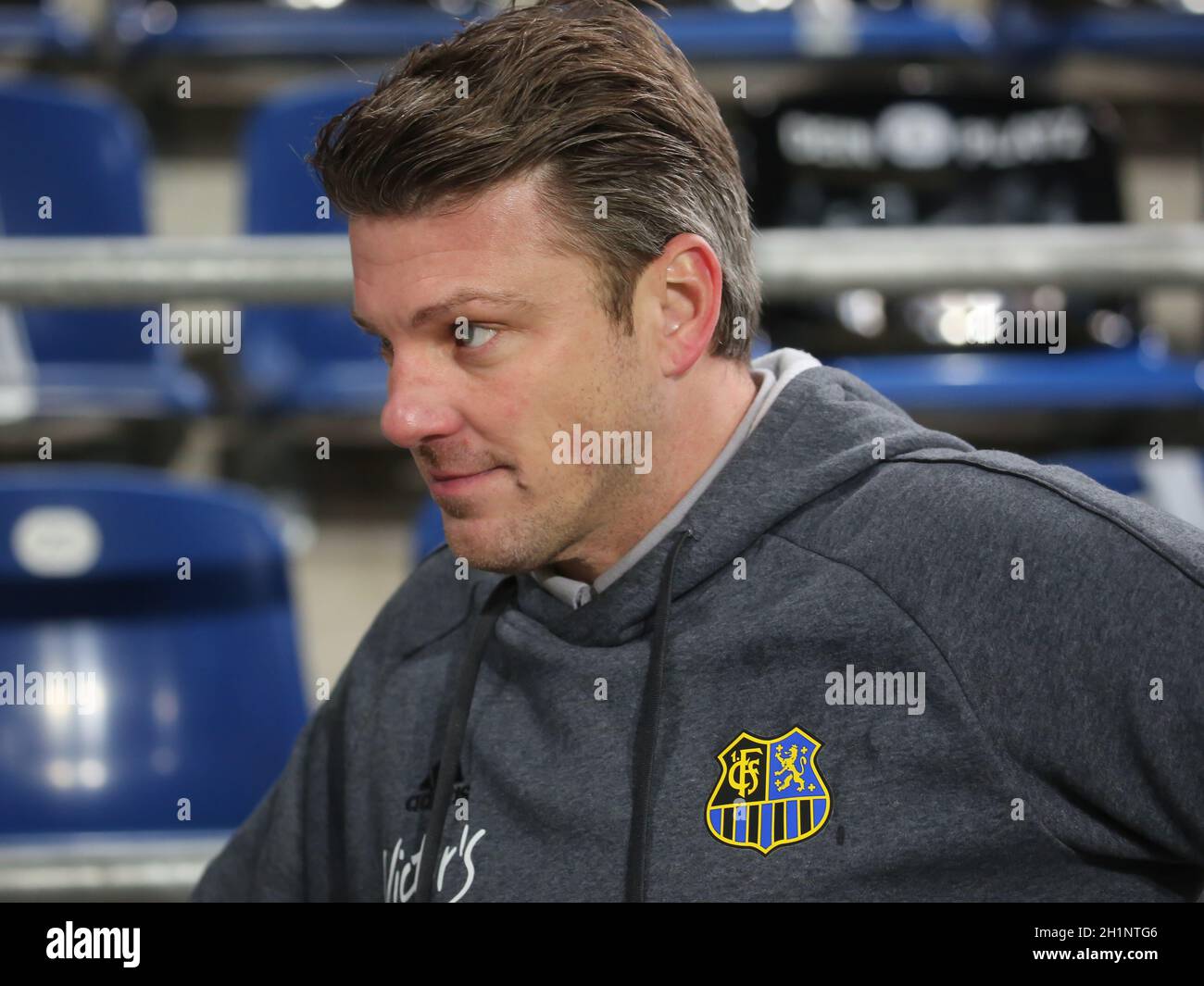 Cheftrainer Lukas Kwasniok 1.FC Saarbrücken DFB 3.Liga saison 2020-21 Banque D'Images