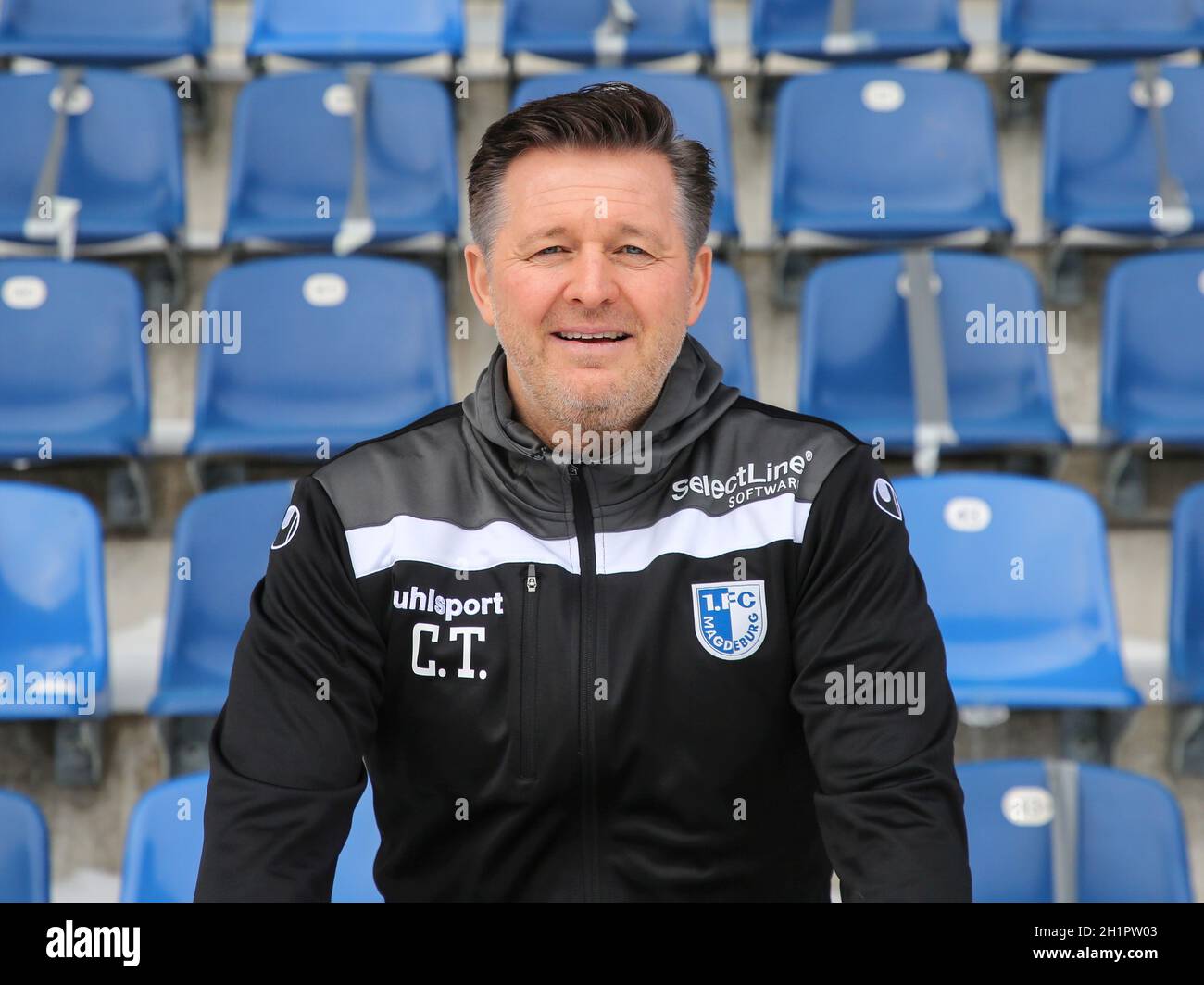 Cheftrainer Christian Titz 1.FC Magdeburg 3.Liga saison 2020-21 Banque D'Images