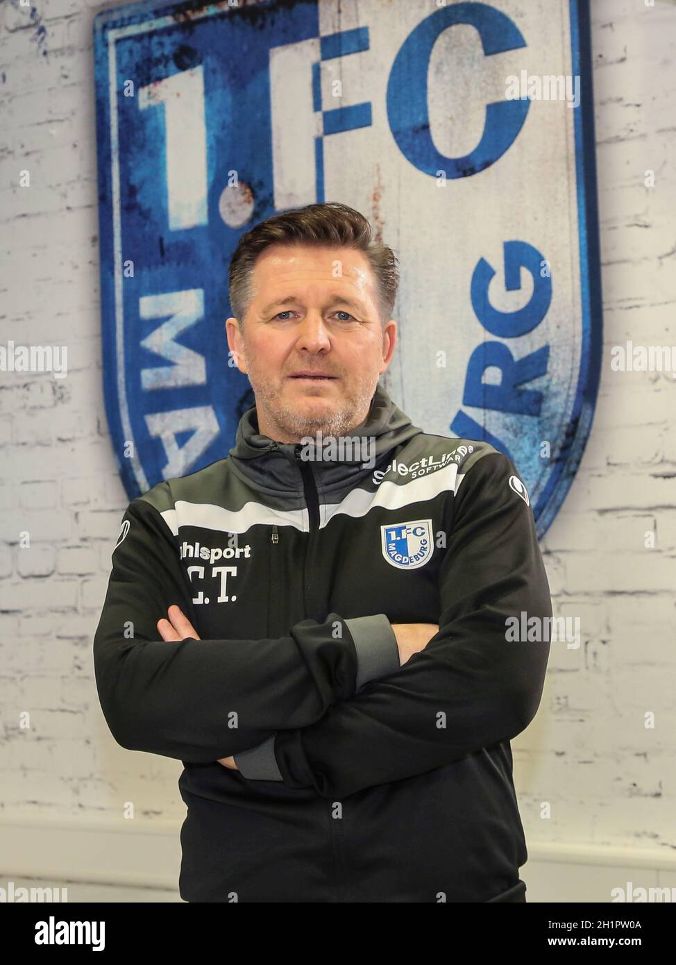 Cheftrainer Christian Titz 1.FC Magdeburg 3.Liga saison 2020-21 Banque D'Images