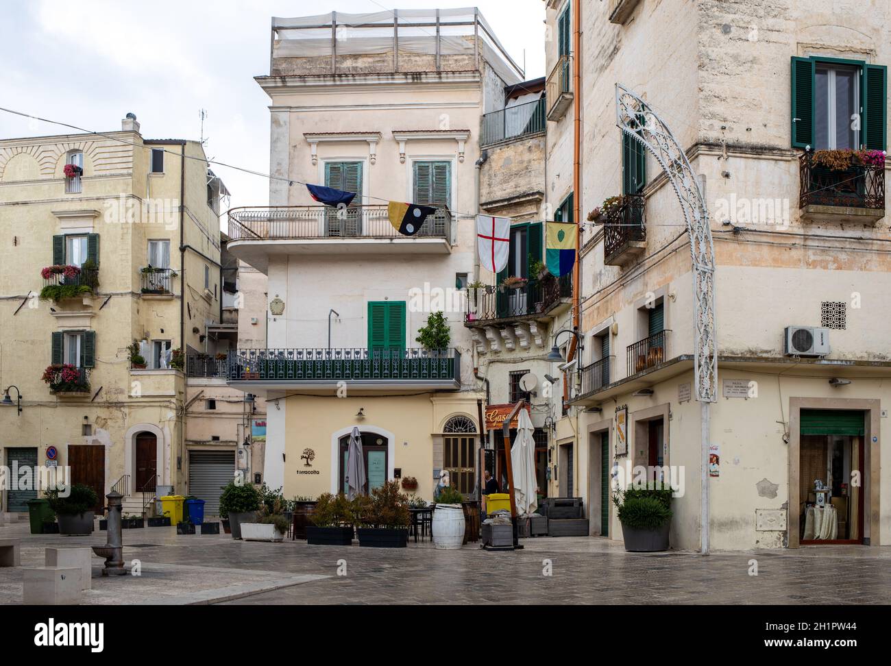 Gravina à Puglia, Italie - 19 septembre 2019 : le centre historique d'a Gravina à Puglia. Une ville charmante dans le sud de l'Italie. Banque D'Images