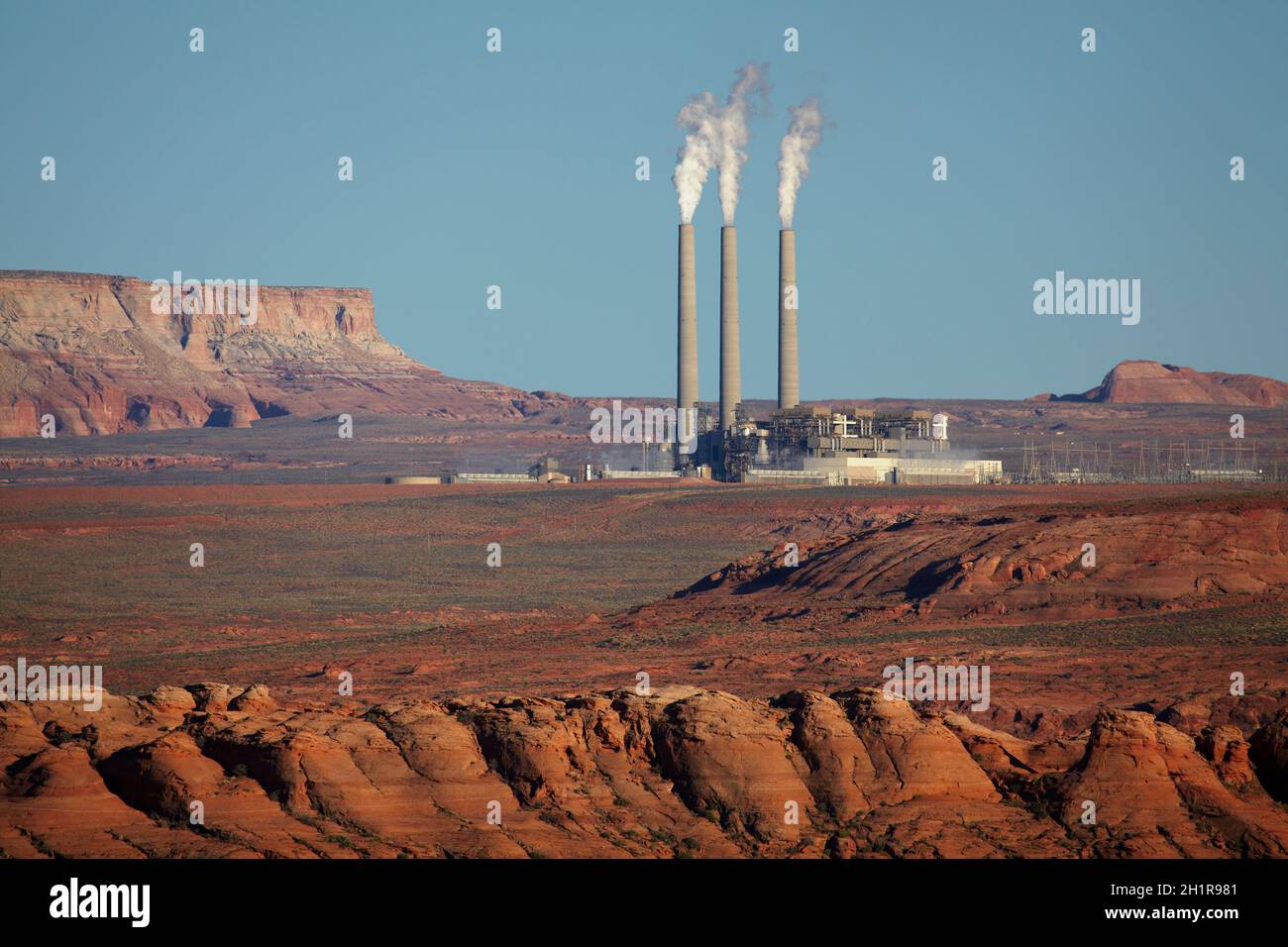 Navajo Generating Station, Navajo Nation, Near page, Arizona, États-Unis Banque D'Images