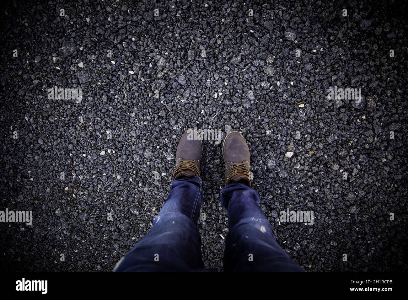 Détail des vêtements de montagne, confort et mode pour Homme Banque D'Images