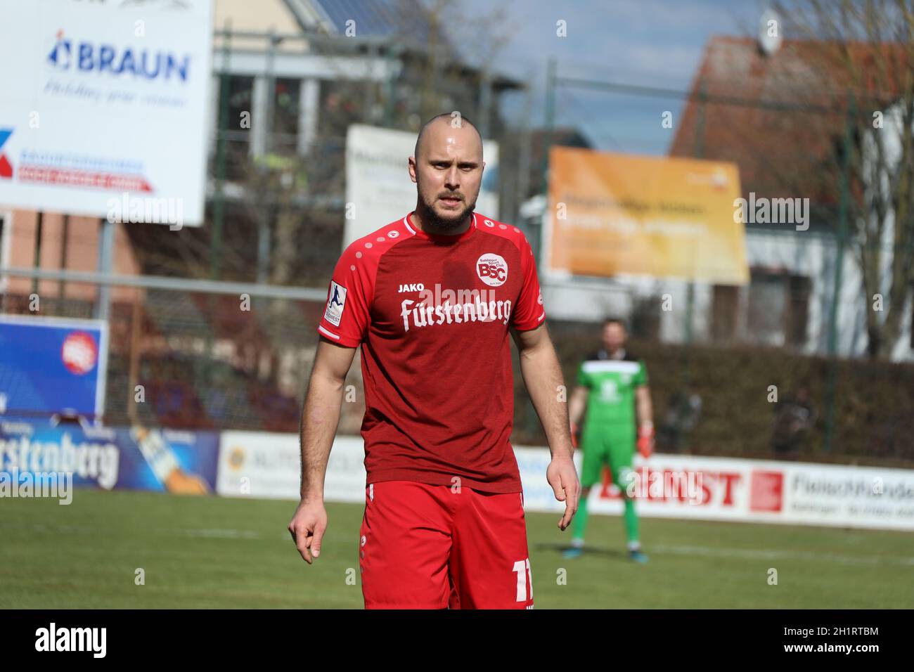 Santiago Fischer (Bahlinger SC) beim Spiel der Fussball-RL SW 20-21: 28.Sptg: Bahlinger SC - SSV Ulm Banque D'Images