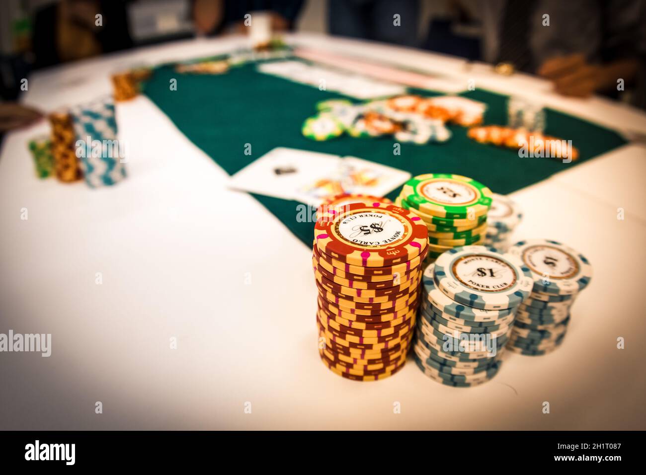 Image de Texas Holdem (poker). Lieu de tournage : zone métropolitaine de Tokyo Banque D'Images