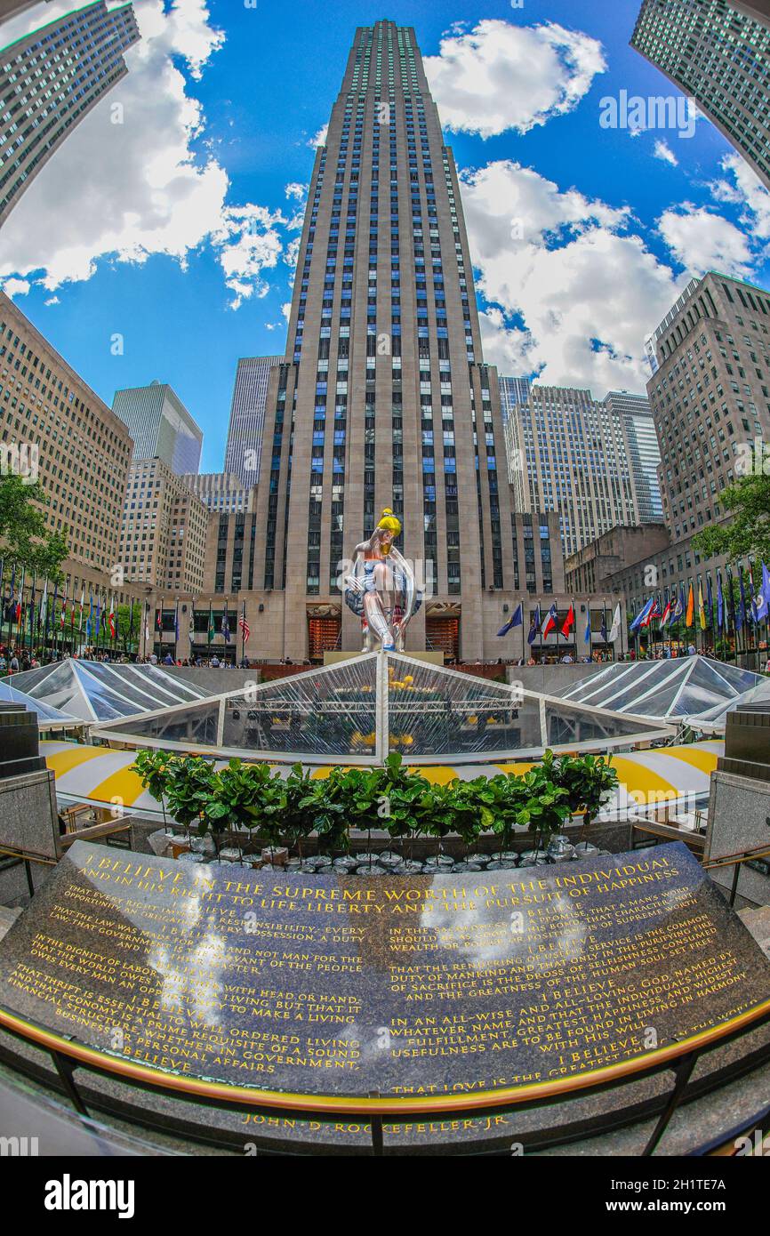 Image du Rockefeller Center (New York). Lieu de tournage : New York, Manhattan Banque D'Images Image du Rockefeller Center (New York). Lieu de tournage : New York, Manhattan Banque D'Images