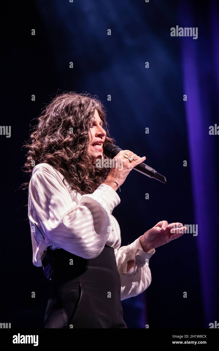 Barcelone, Espagne.2021.10.15. Eleftheria Arvanitaki concert de chanteur à Sala BARTS.Photographe: Aitor Rodero. Banque D'Images