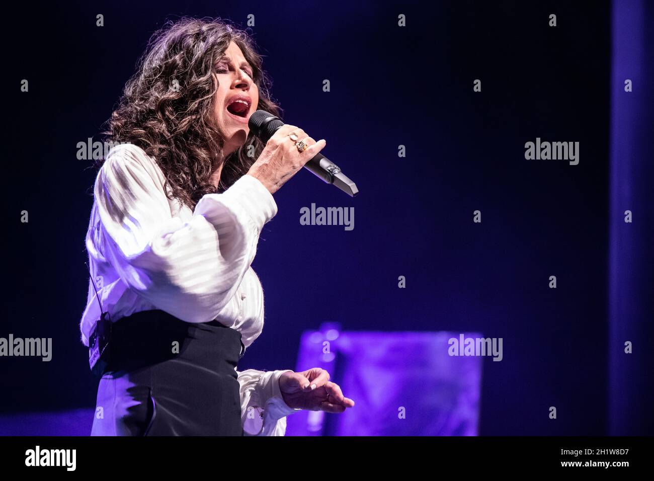 Barcelone, Espagne.2021.10.15. Eleftheria Arvanitaki concert de chanteur à Sala BARTS.Photographe: Aitor Rodero. Banque D'Images