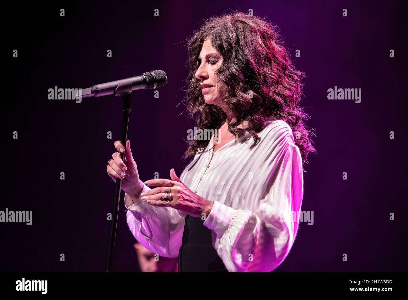 Barcelone, Espagne.2021.10.15. Eleftheria Arvanitaki concert de chanteur à Sala BARTS.Photographe: Aitor Rodero. Banque D'Images