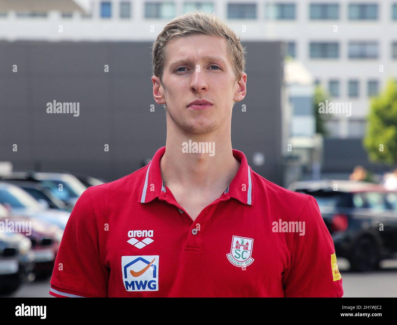 deutscher Schwimmer Florian Wellbrock SC Magdeburg BEI Verabschiedung für Tokio Olympia 2021 Banque D'Images