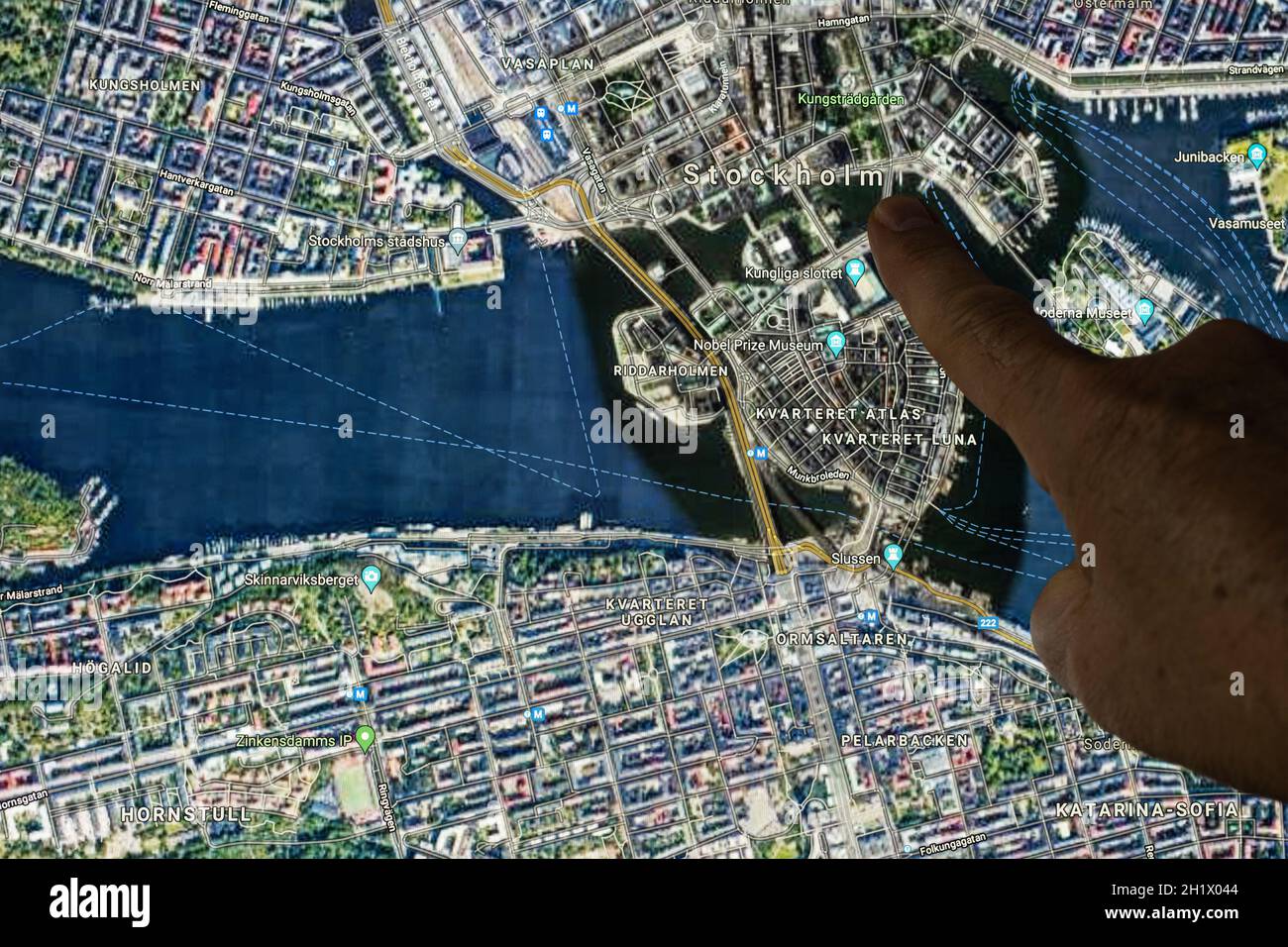 Satellite view stockholm map Banque de photographies et d'images à haute  résolution - Alamy