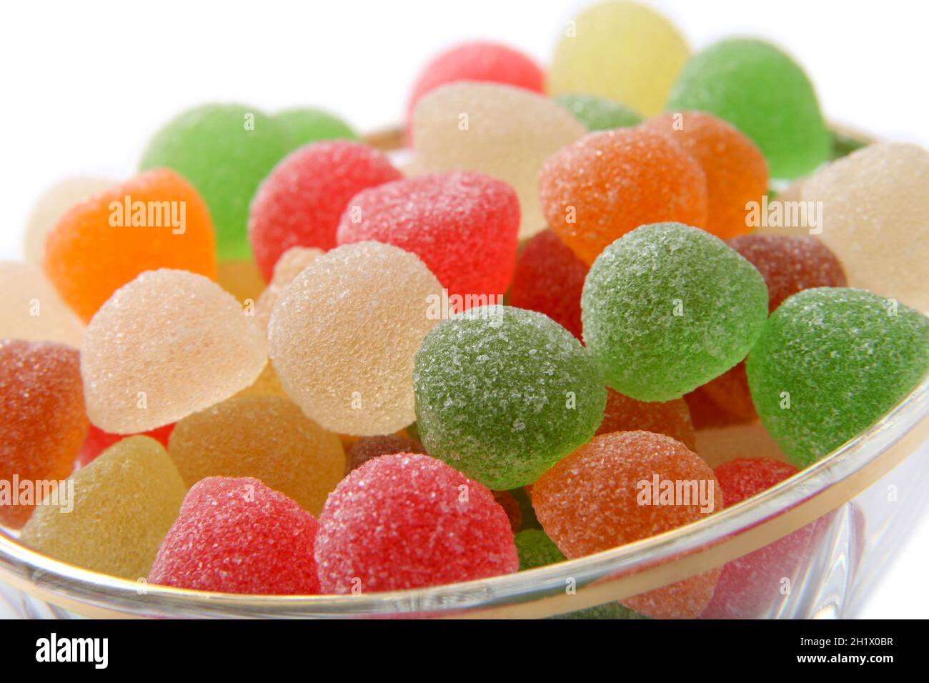 Bonbons en gelée colorés. Délice turc Photo Stock - Alamy
