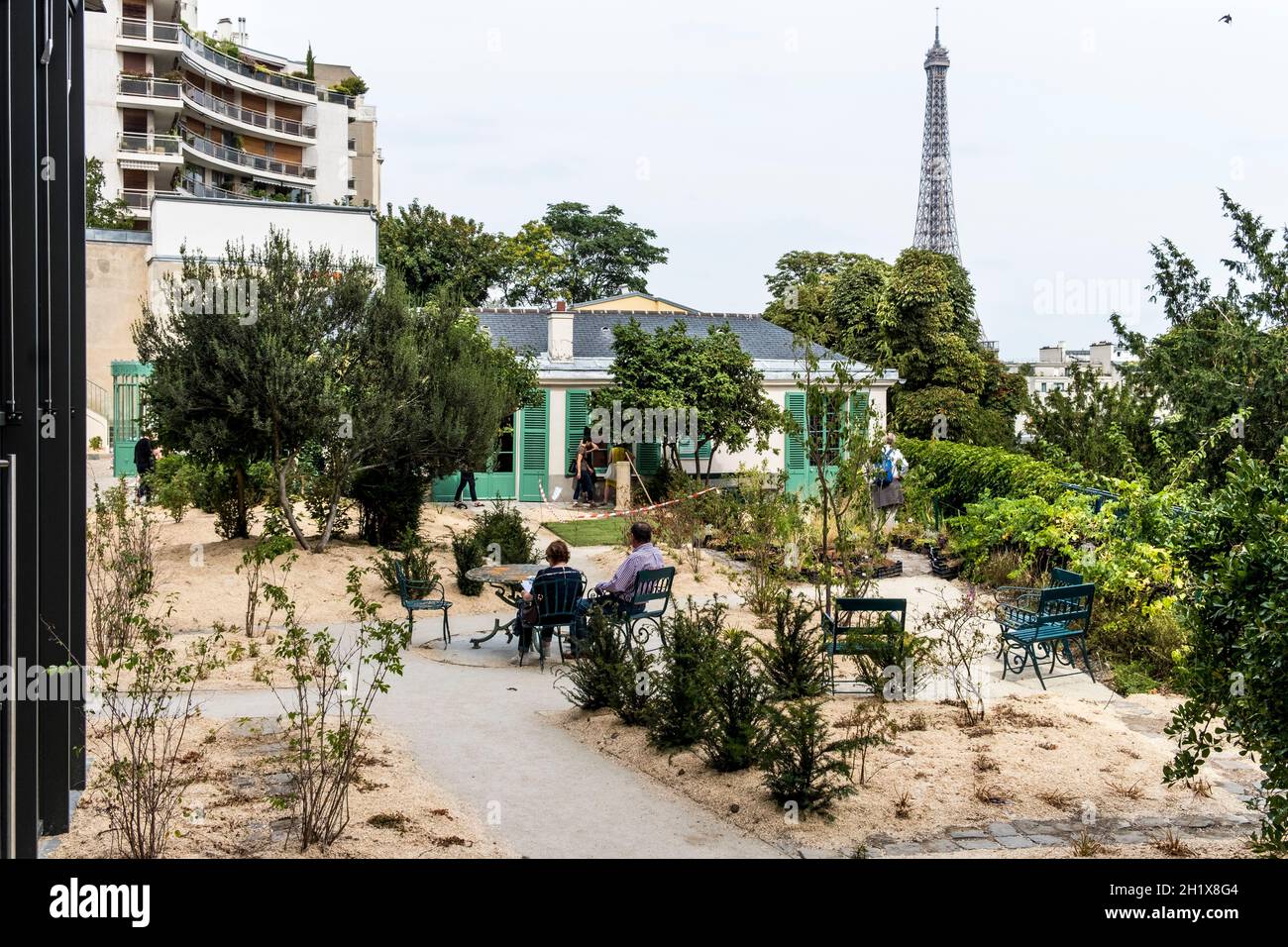 FRANCE.PARIS (16ÈME ARRONDISSEMENT).LA MAISON DE BALZAC ET SON JARDIN Banque D'Images