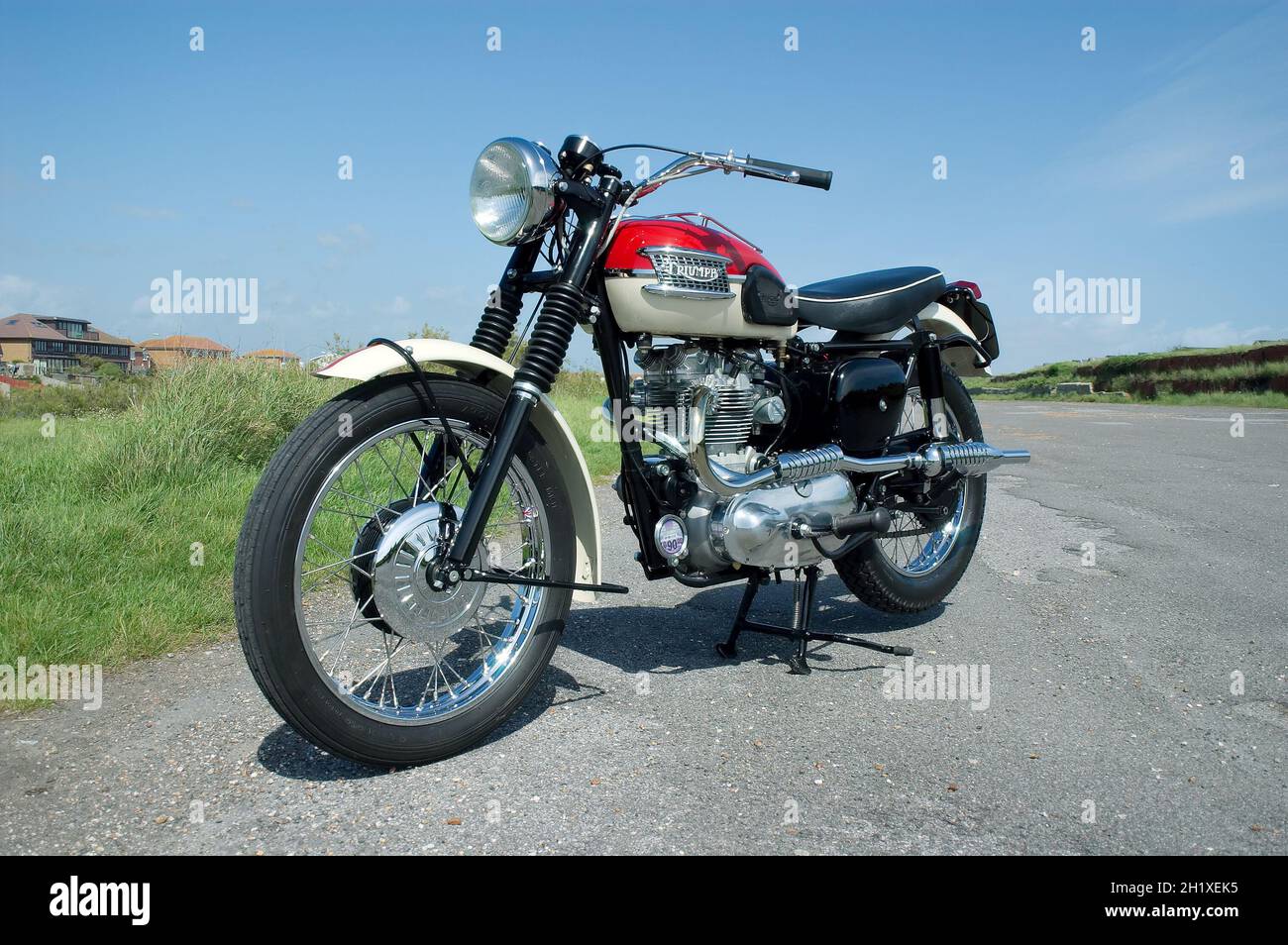 Trophée 1958 Triumph 650 cc Banque D'Images