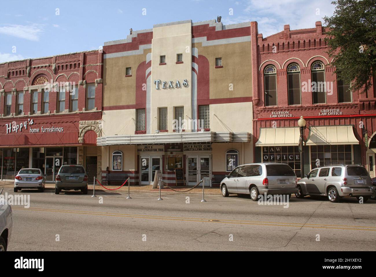 Waxahachie, Texas : centre-ville historique de Waxahachie, Texas Banque D'Images