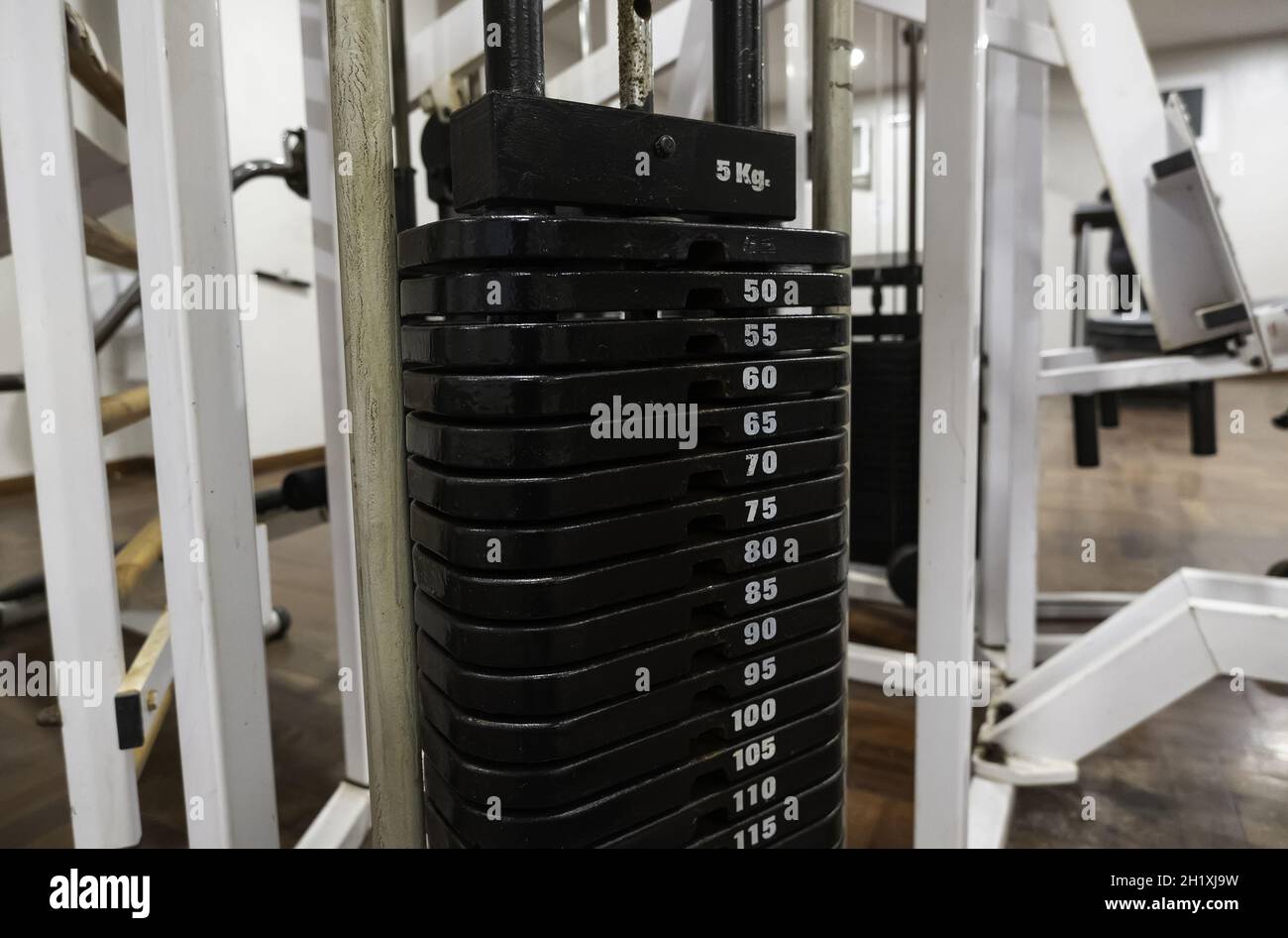 Détail des machines pour le sport et l'exercice, la vie saine Banque D'Images